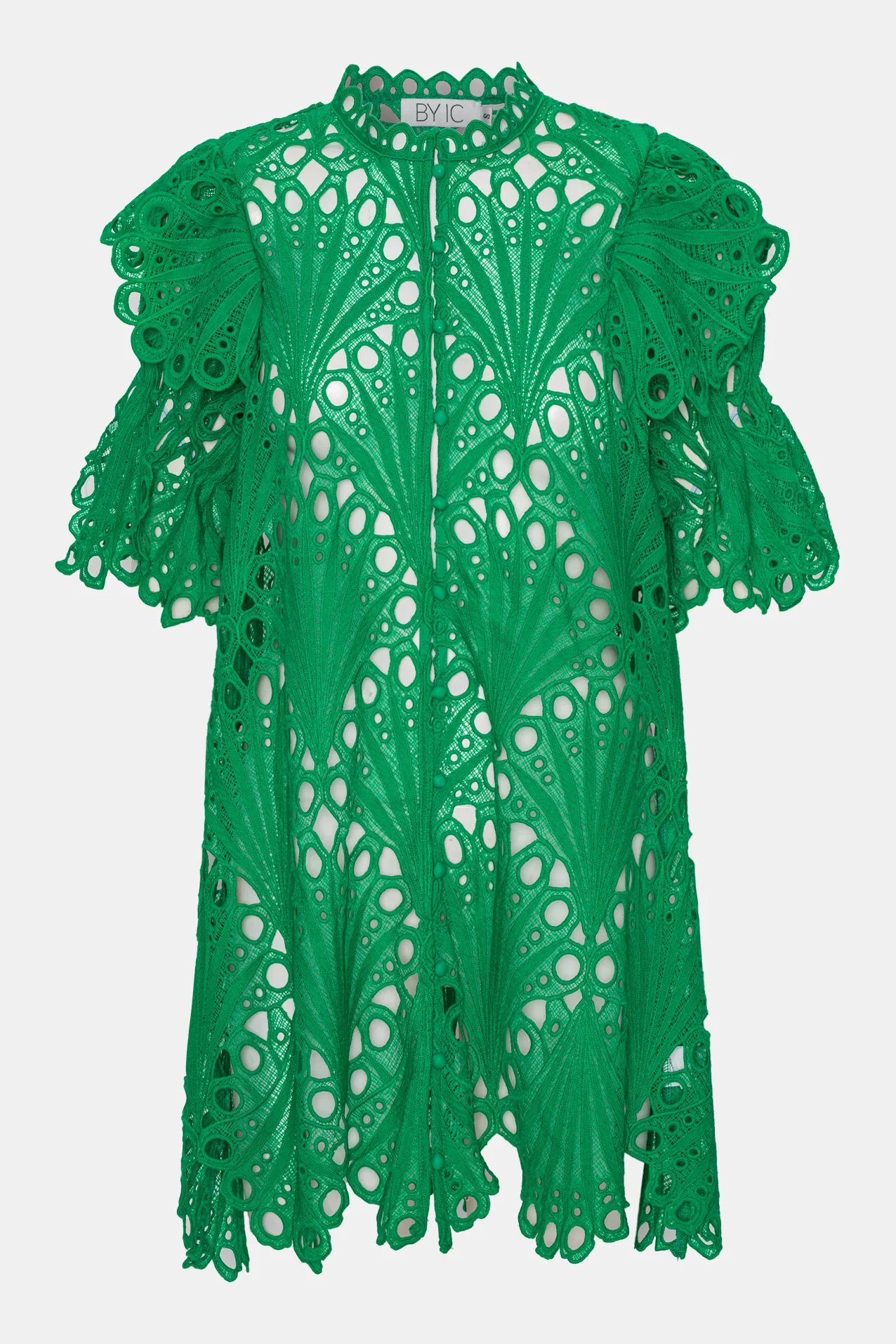 EstherIC Dress - Green Embroidery - Image 5