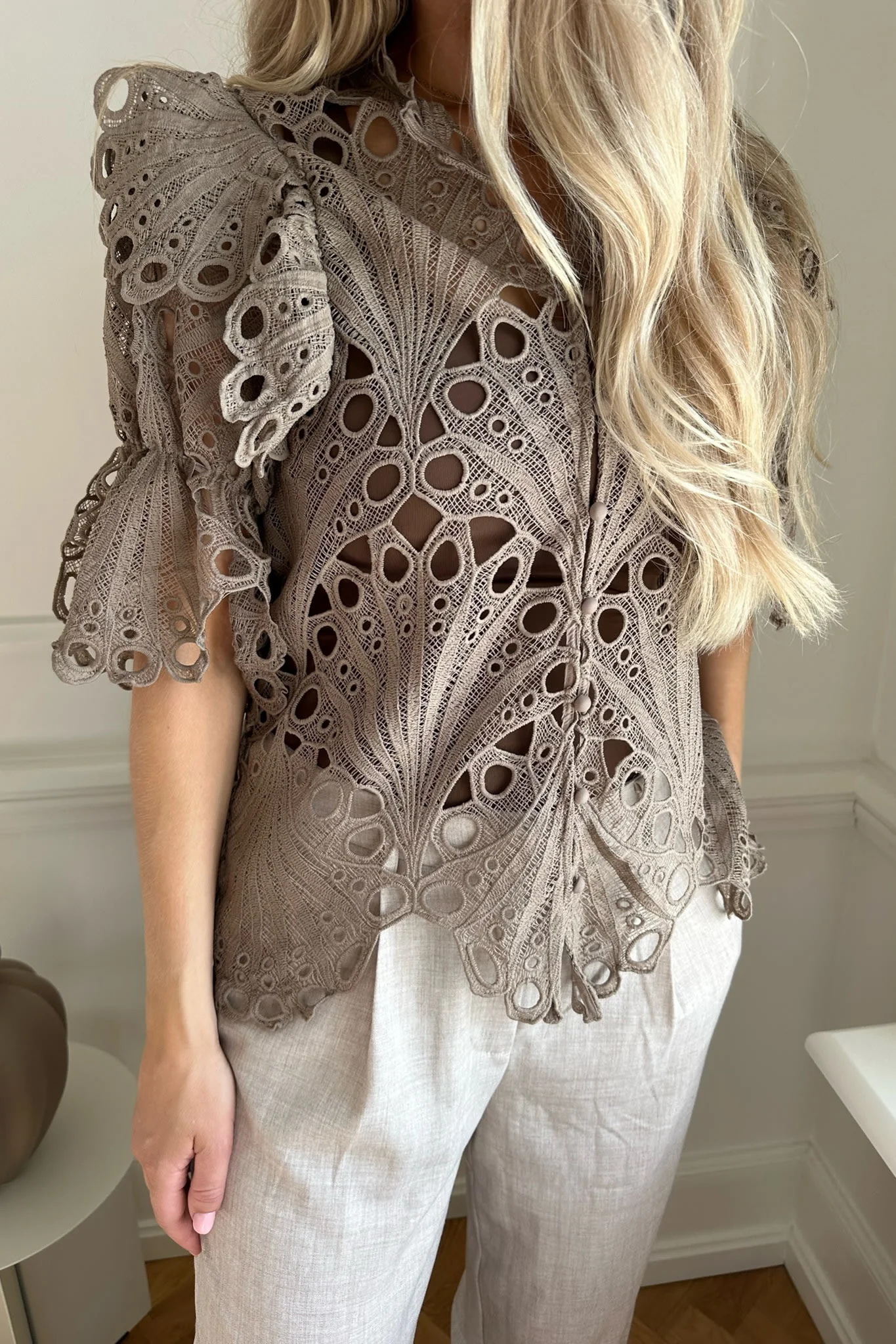 EstherIC Shirt - Mocca Embroidery - Image 6