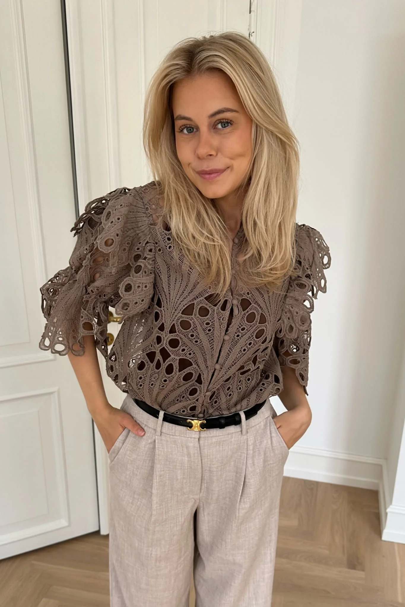 EstherIC Shirt - Mocca Embroidery - Image 8