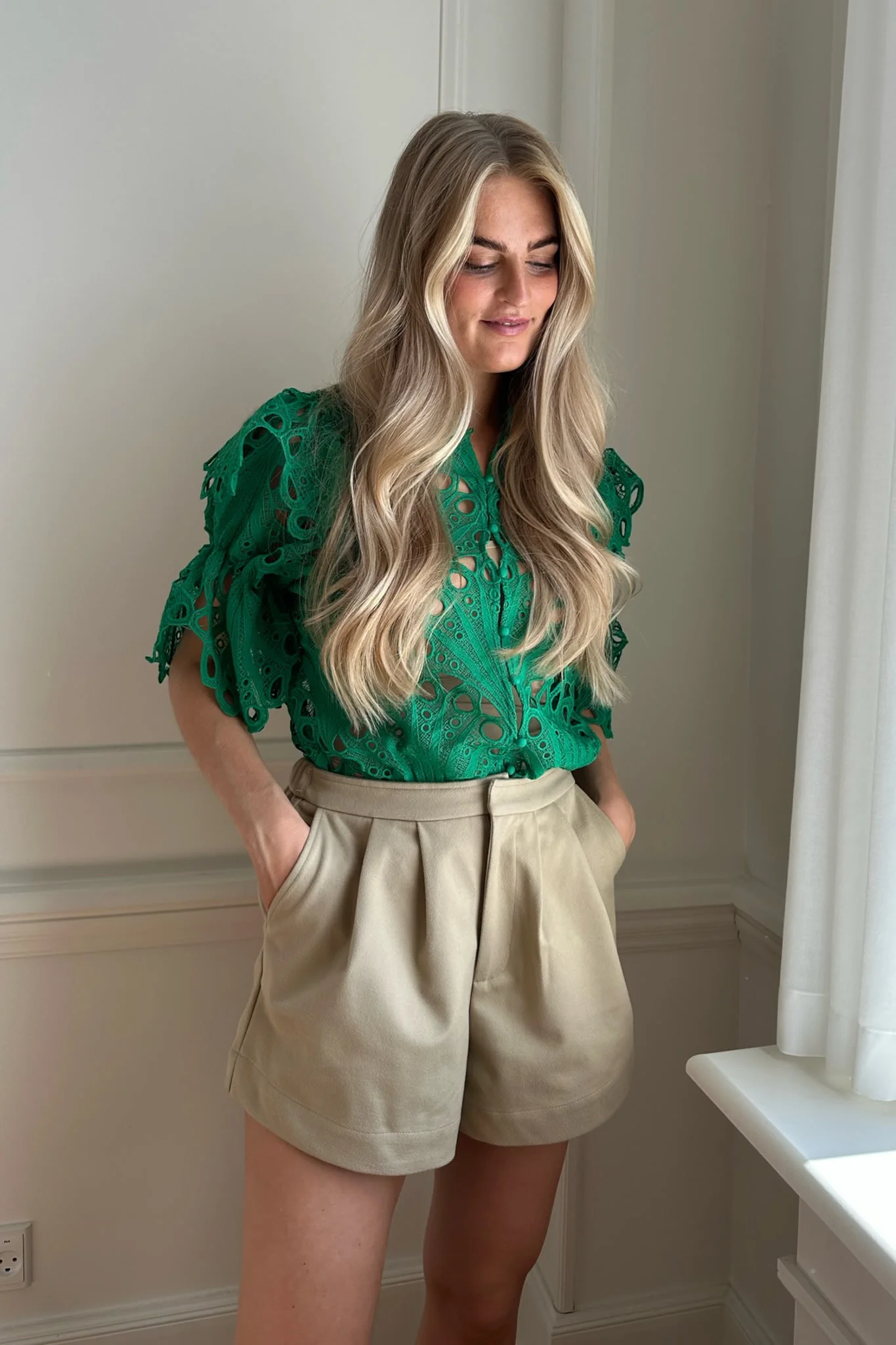 EstherIC Shirt - Green Embroidery - Image 5