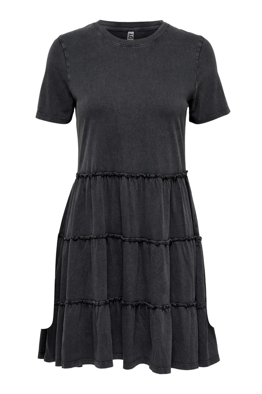 JDYFarock SS Short Layer Dress - Phantom - Image 6