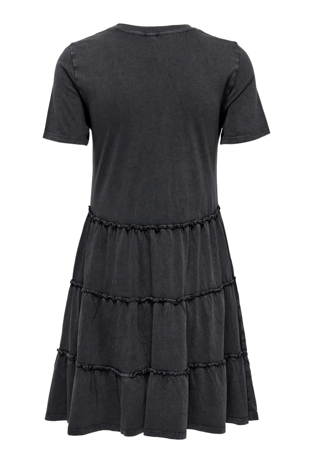 JDYFarock SS Short Layer Dress - Phantom - Image 7