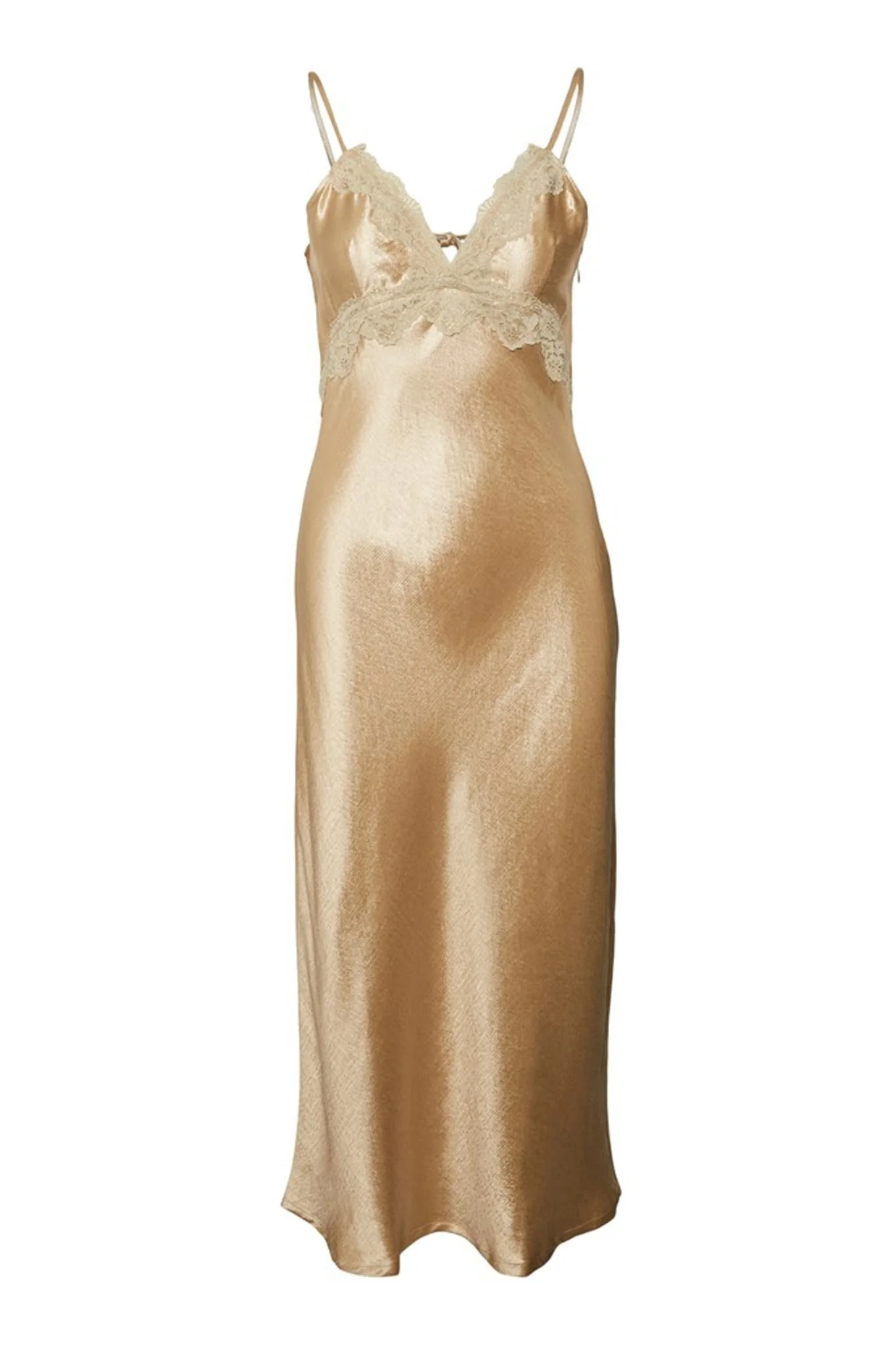 VMFelicia SL Lace Calf Dress - Pale Khaki - Image 6