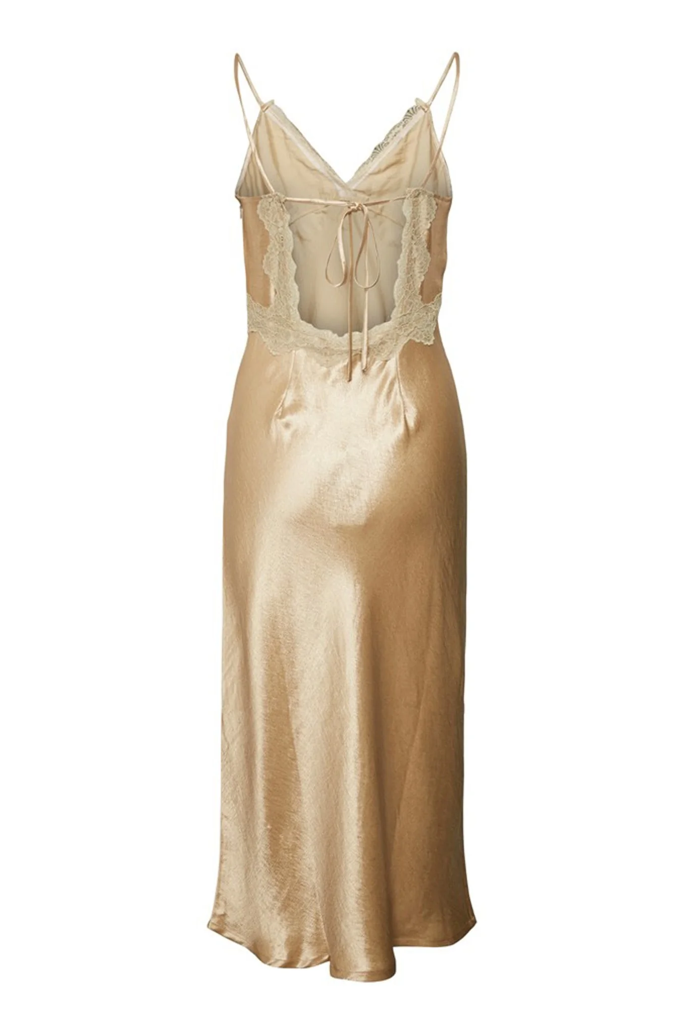 VMFelicia SL Lace Calf Dress - Pale Khaki - Image 7