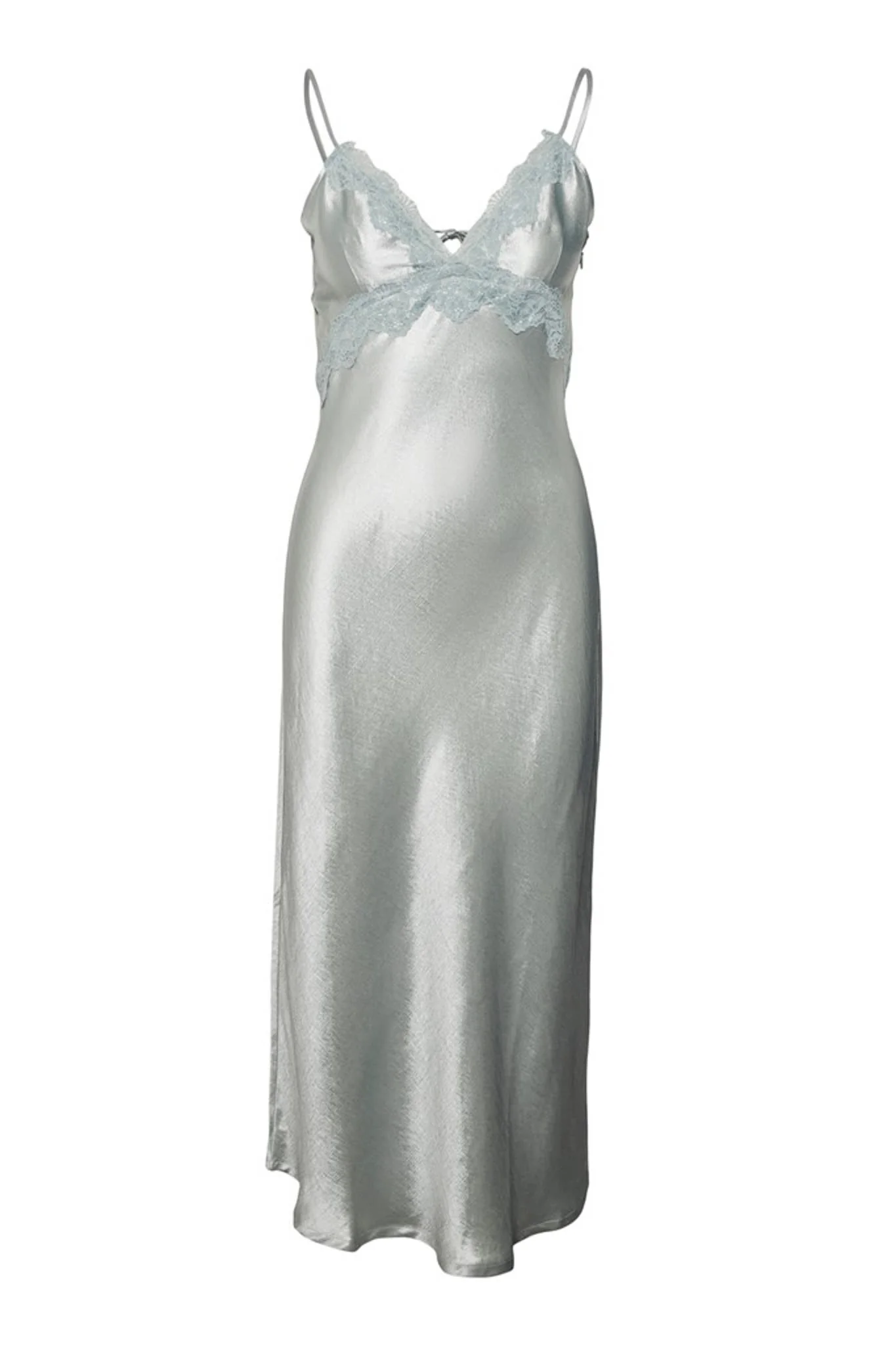 VMFelicia SL Lace Calf Dress - Puritan Gray - Image 8