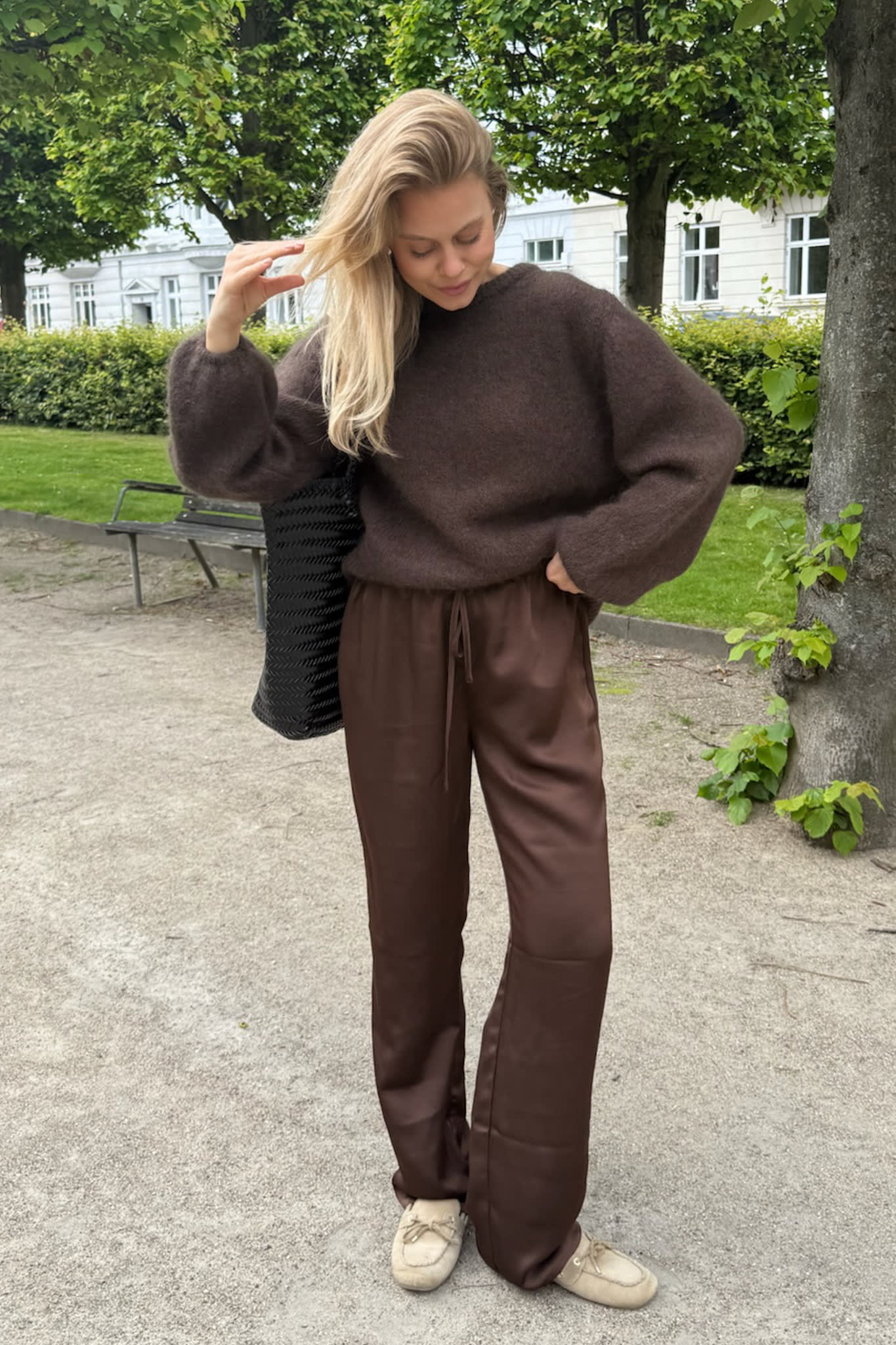 FieIC Pants - Dark Brown Satin - Image 5