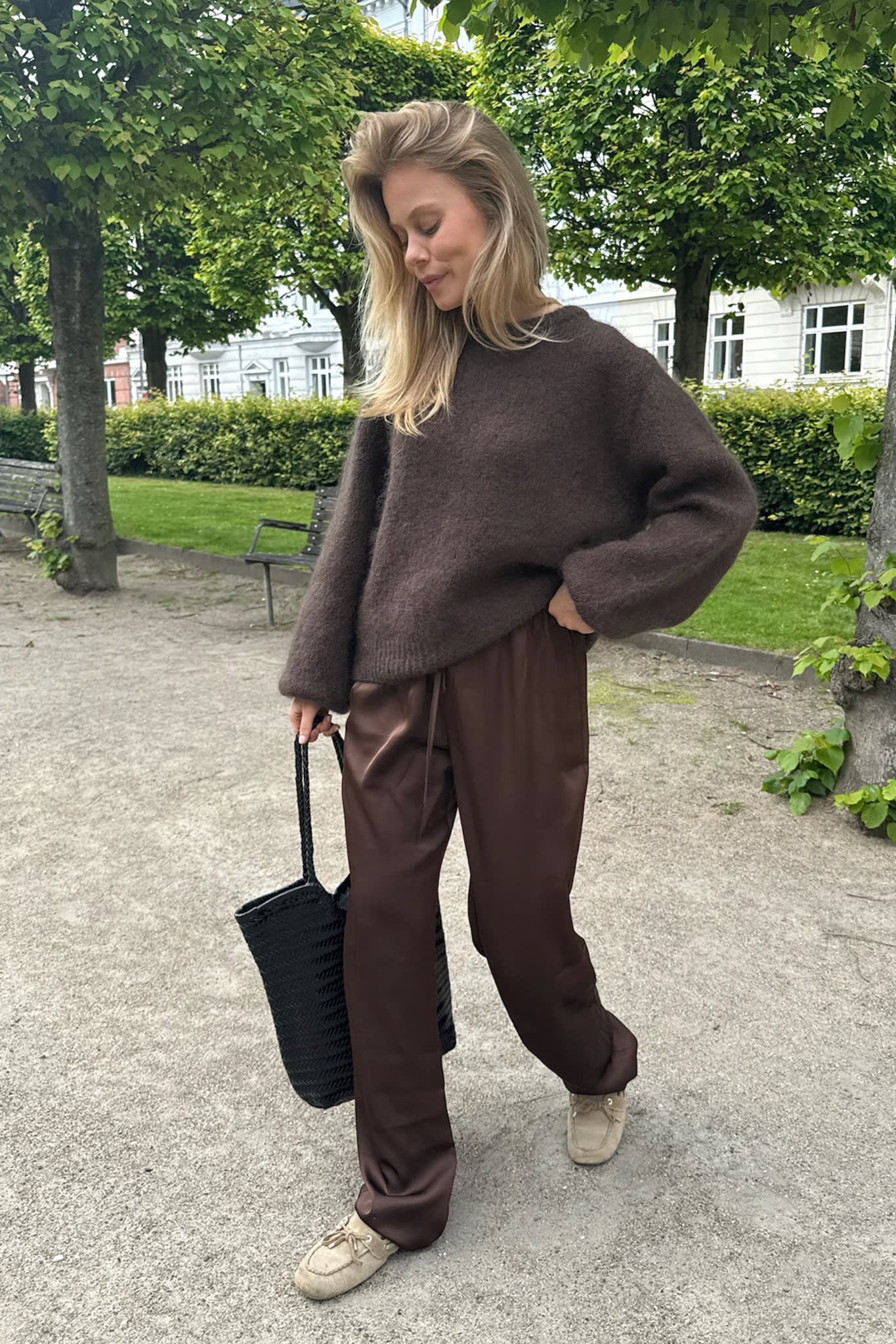 FieIC Pants - Dark Brown Satin - Image 6