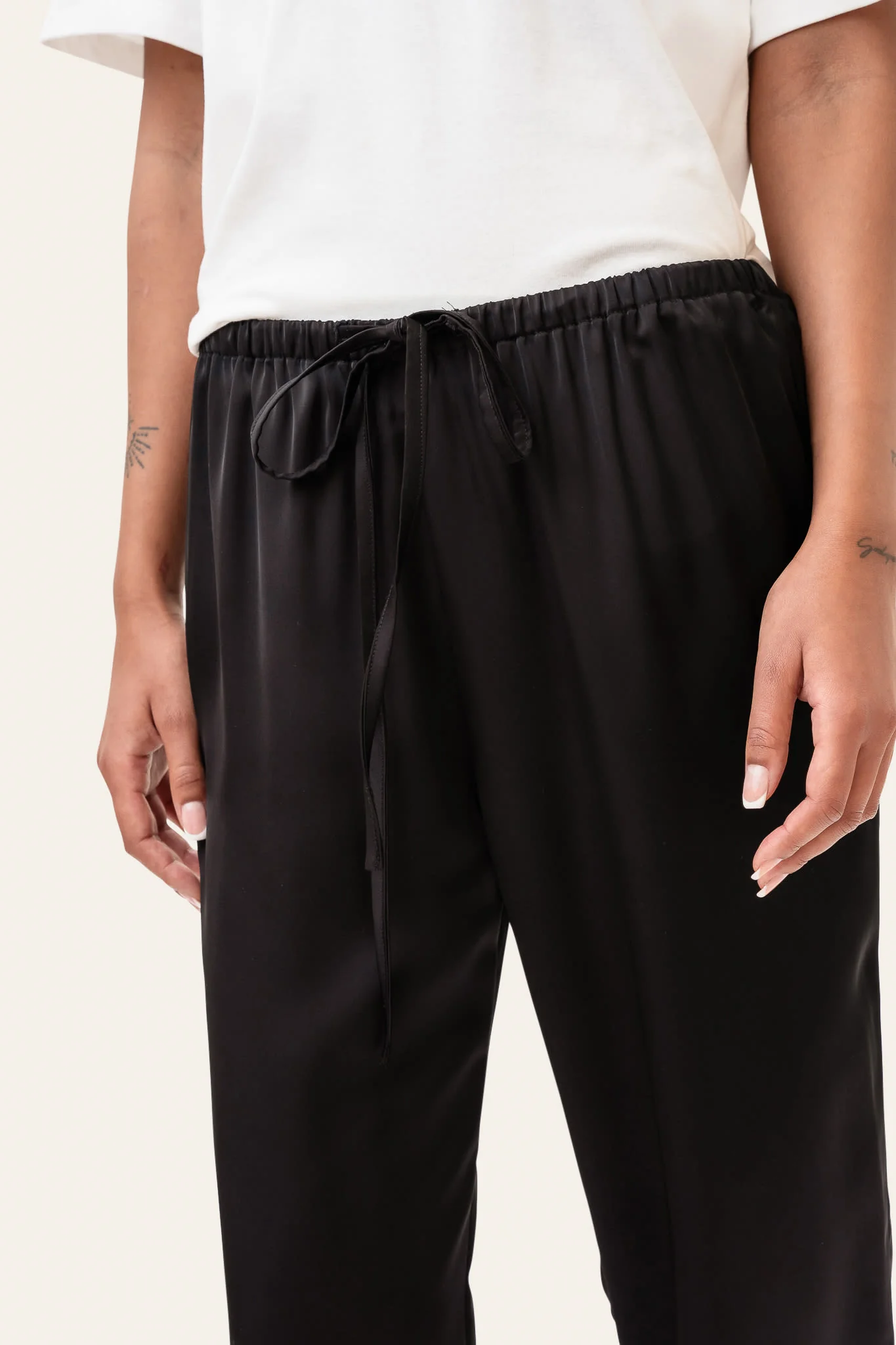 FieIC Pants - Black Satin - Image 3
