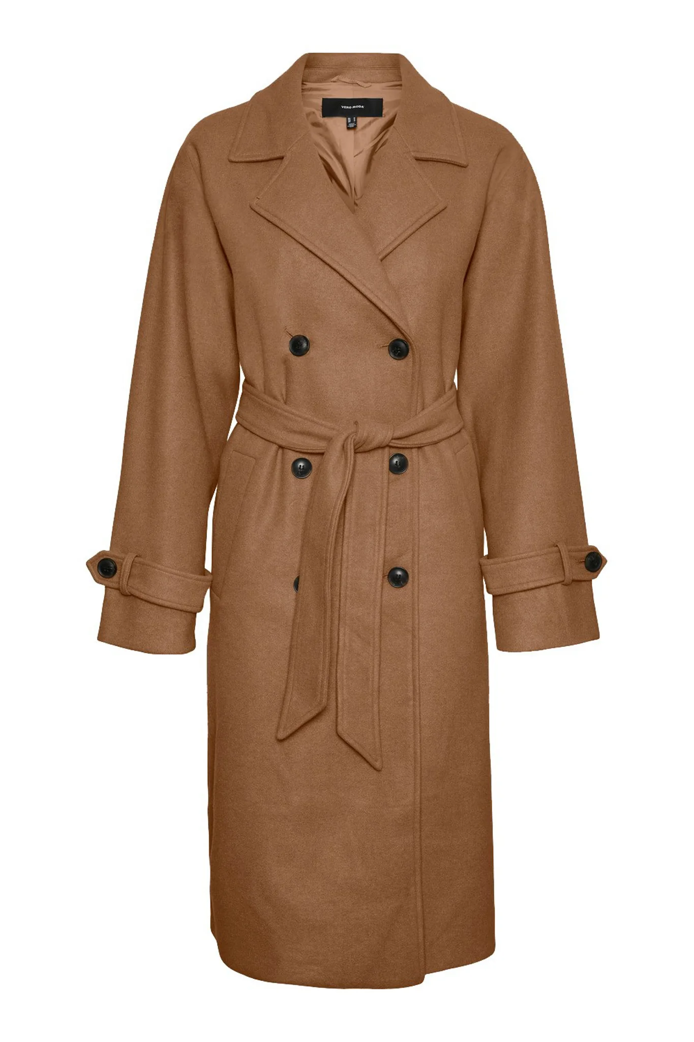 VMFortunevega Long Trenchcoat - Toasted Coconut Solid - Image 9