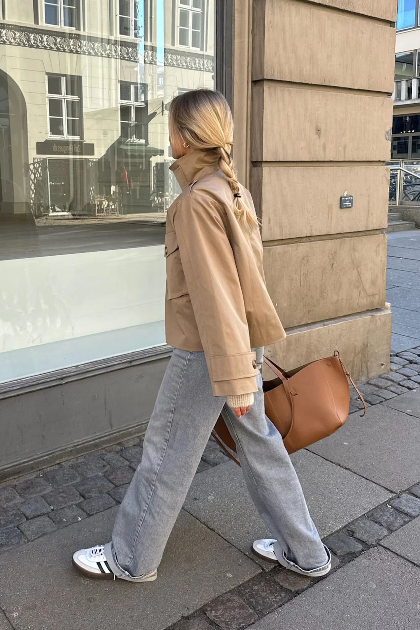 FrejaIC Short Trenchcoat - Brown - Image 8