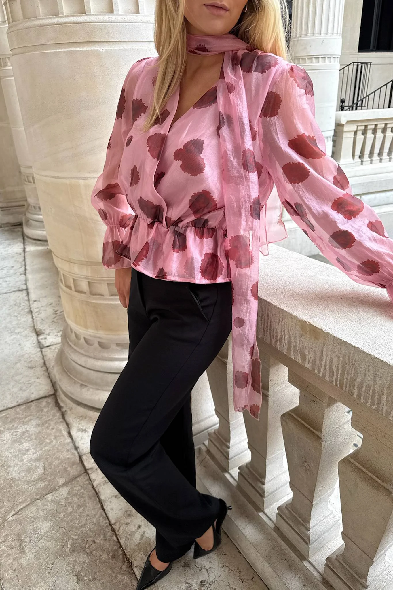 FreyaIC Shirt - Pink Red Flower Print - Image 8