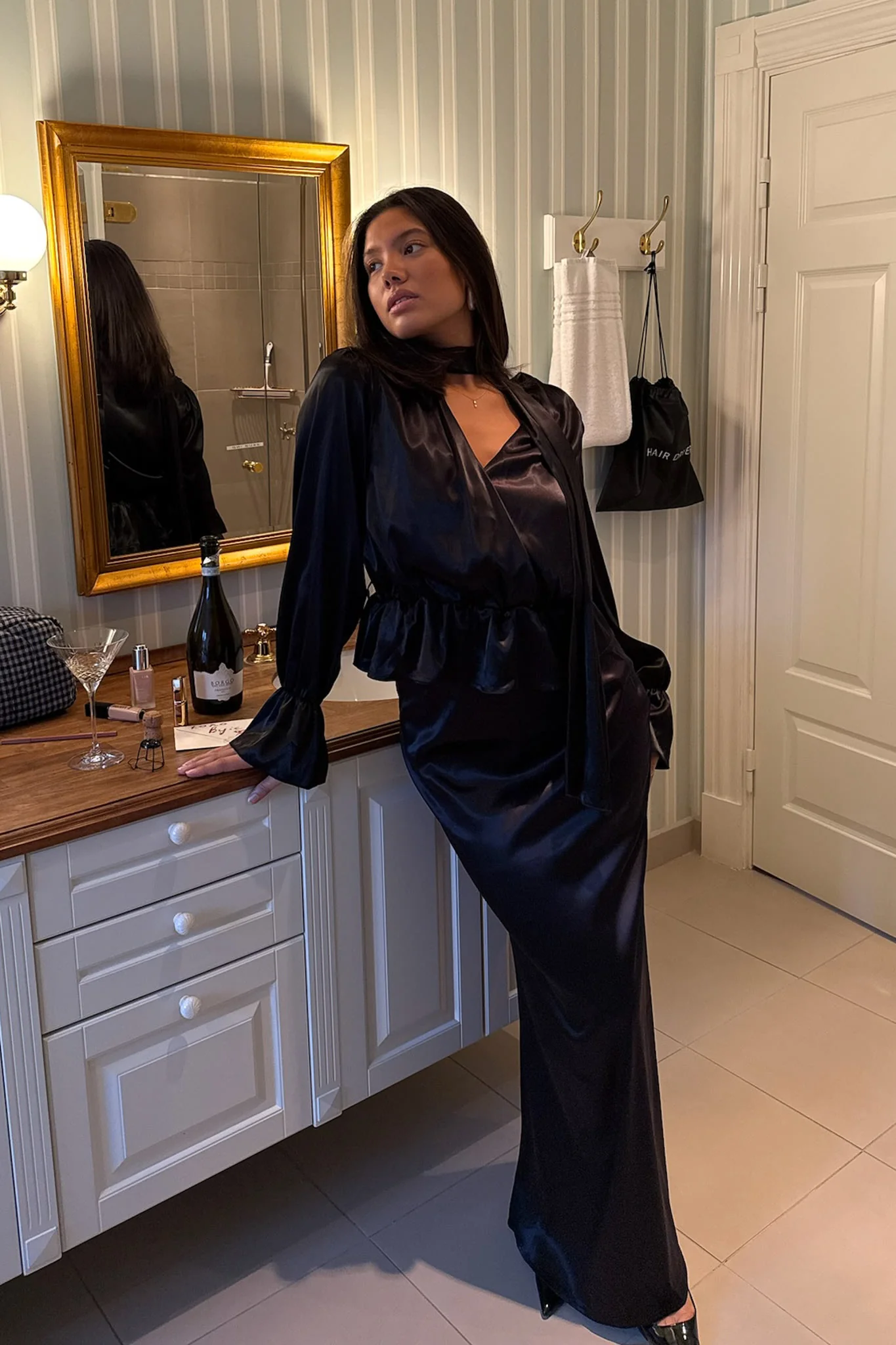 FreyaIC Shirt - Black Satin - Image 11
