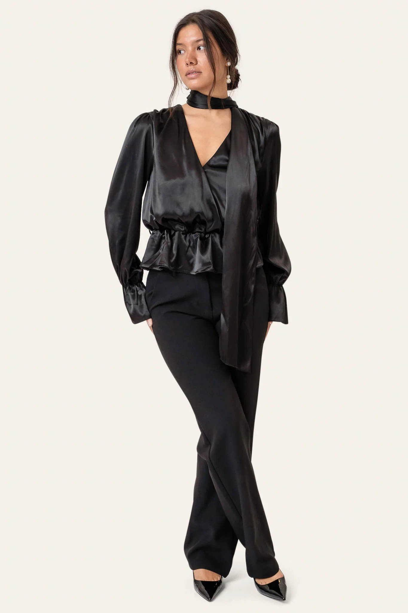 FreyaIC Shirt - Black Satin - Image 3