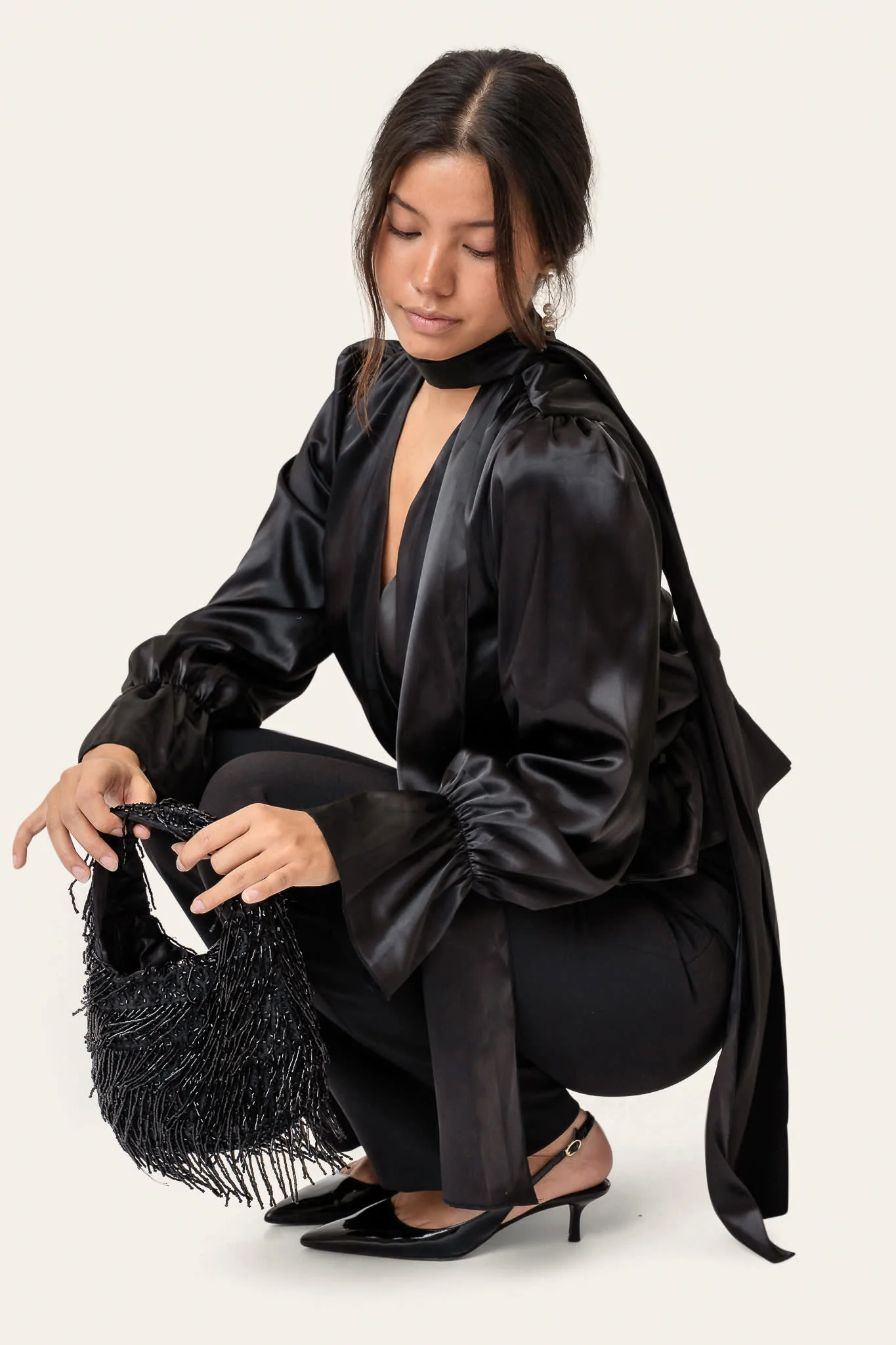 FreyaIC Shirt - Black Satin - Image 5
