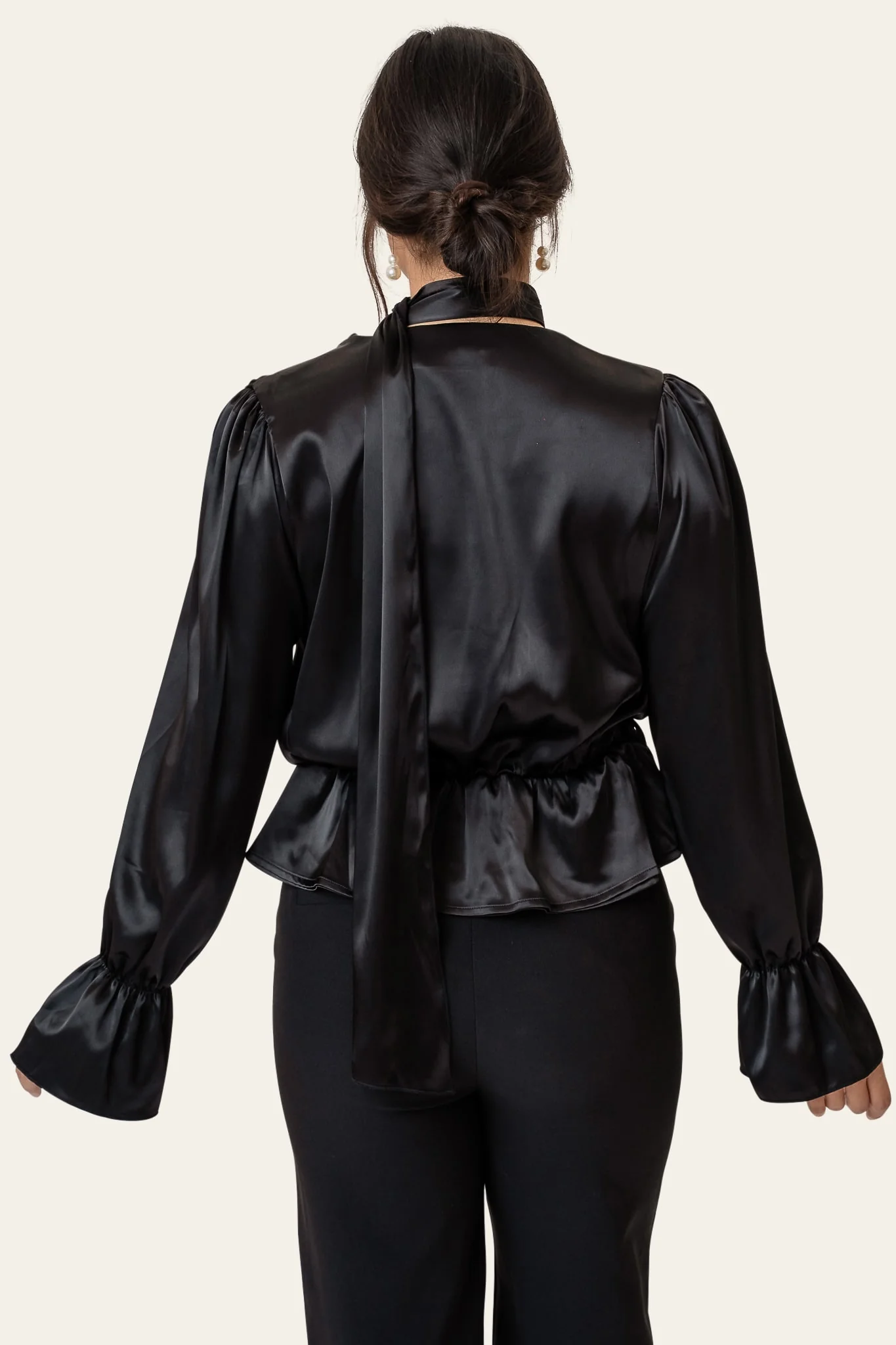 FreyaIC Shirt - Black Satin - Image 6
