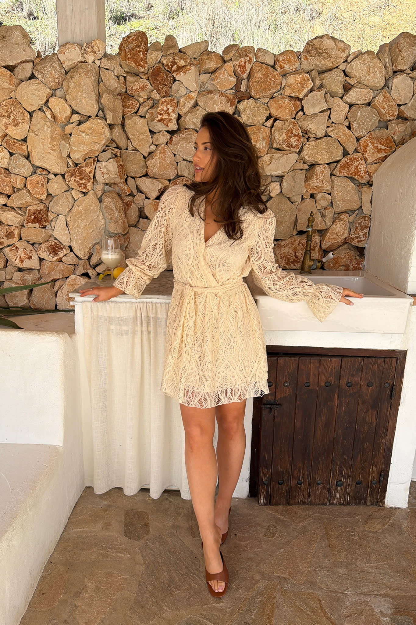 FreyaIC Dress - Off White Lace - Image 2