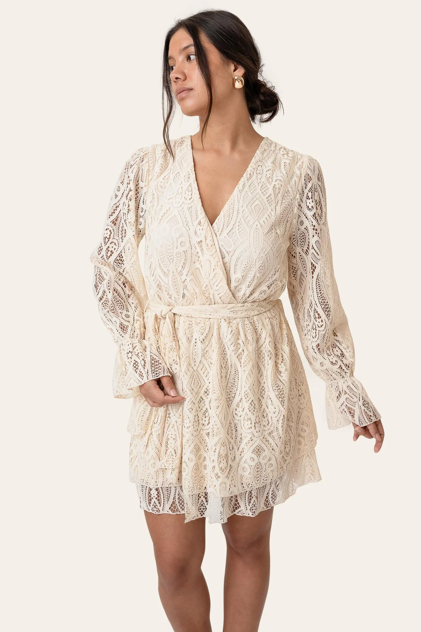 FreyaIC Dress - Off White Lace - Image 5