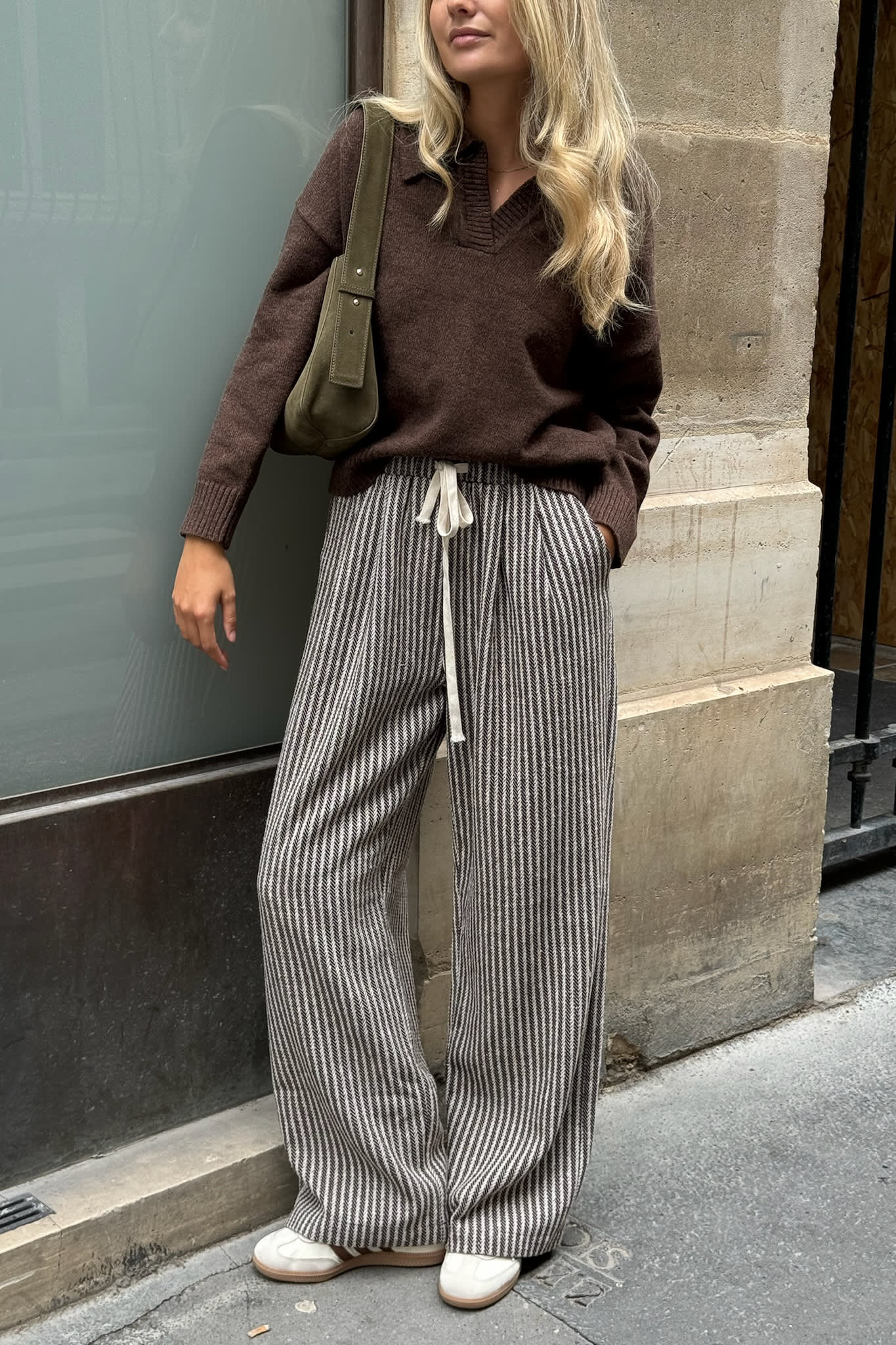 FridaIC Pants - Brown Stripes - Image 7