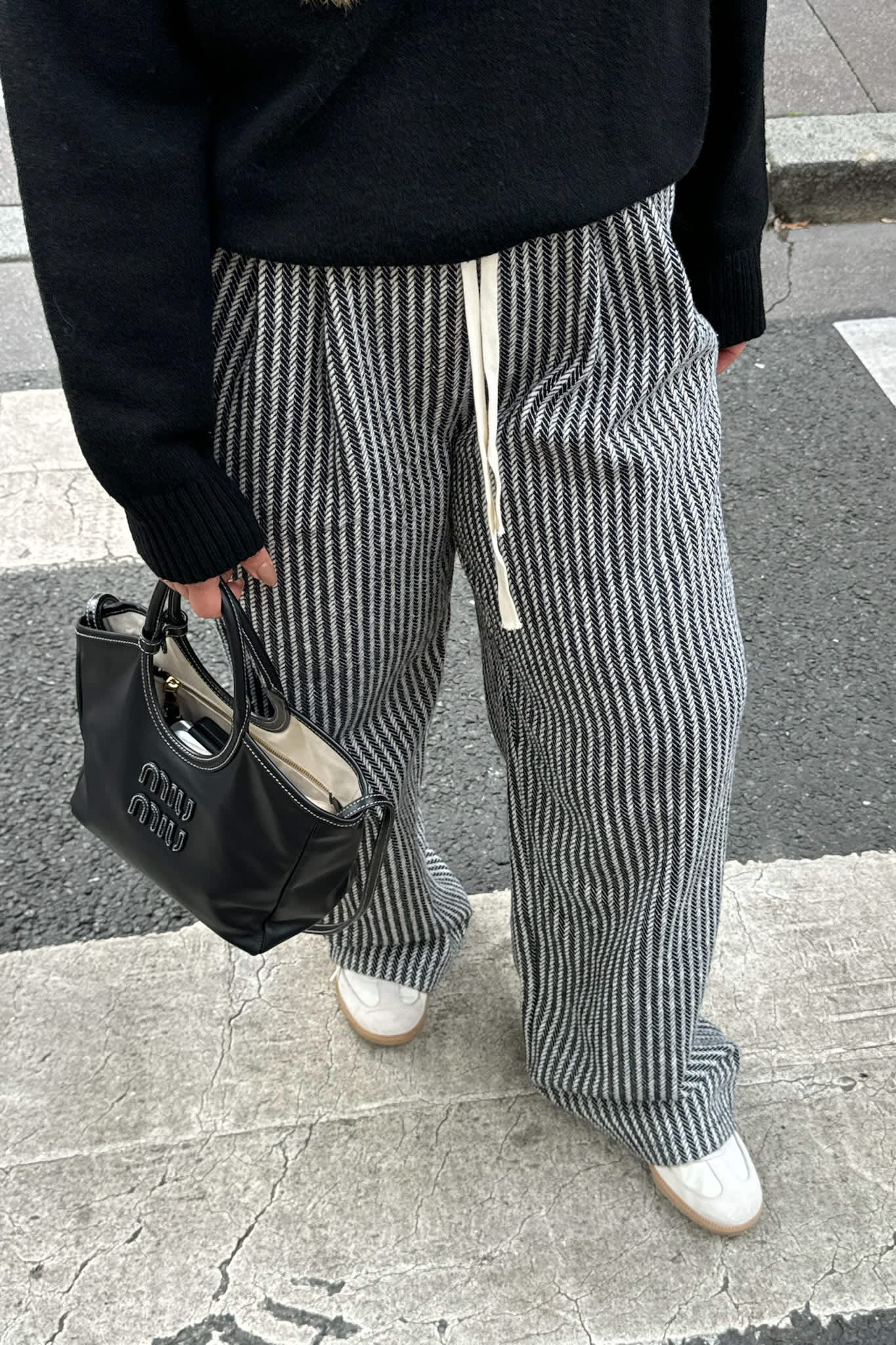 FridaIC Pants - Black Stripes - Image 2