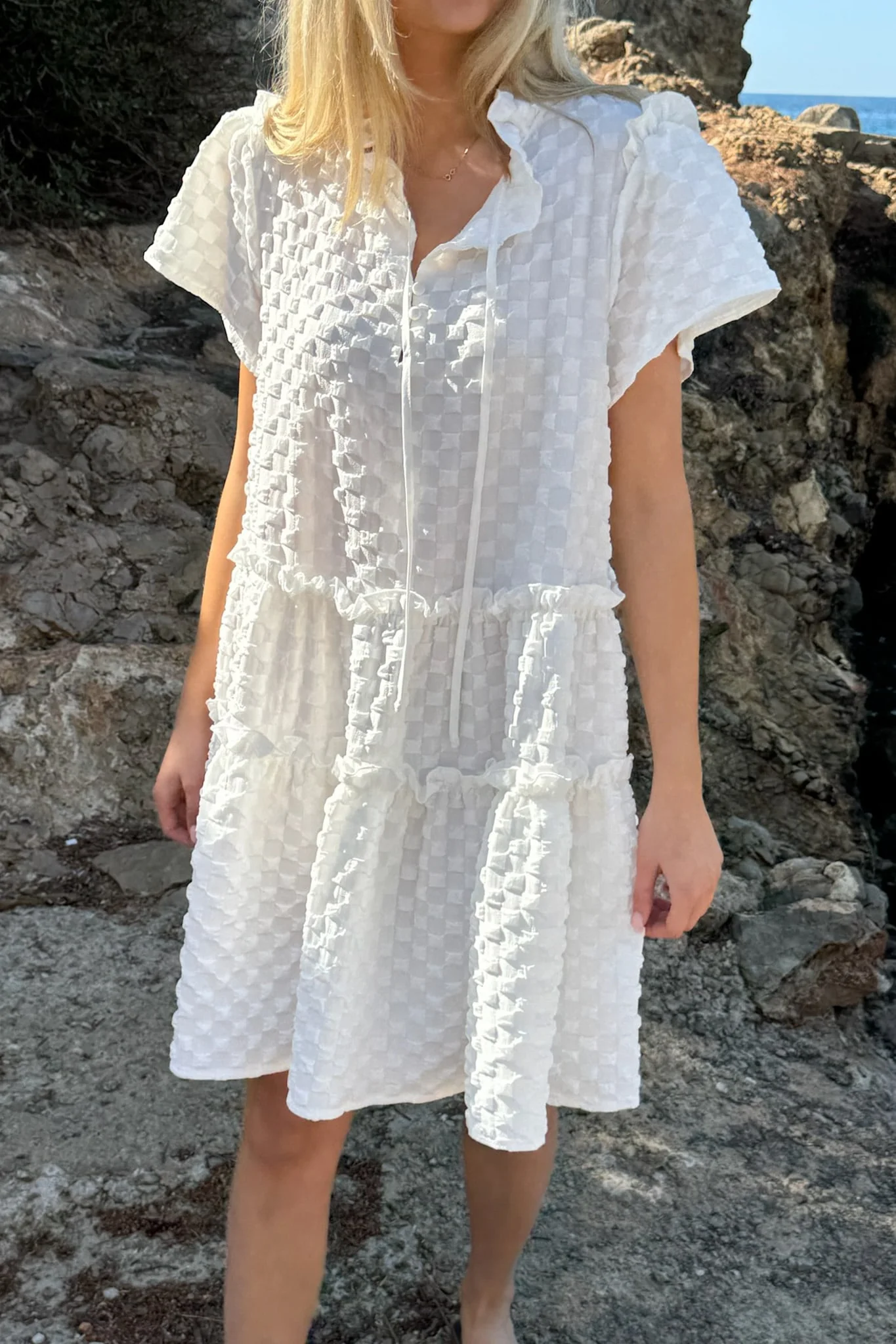 FridaIC Dress - White Bubble - Image 2