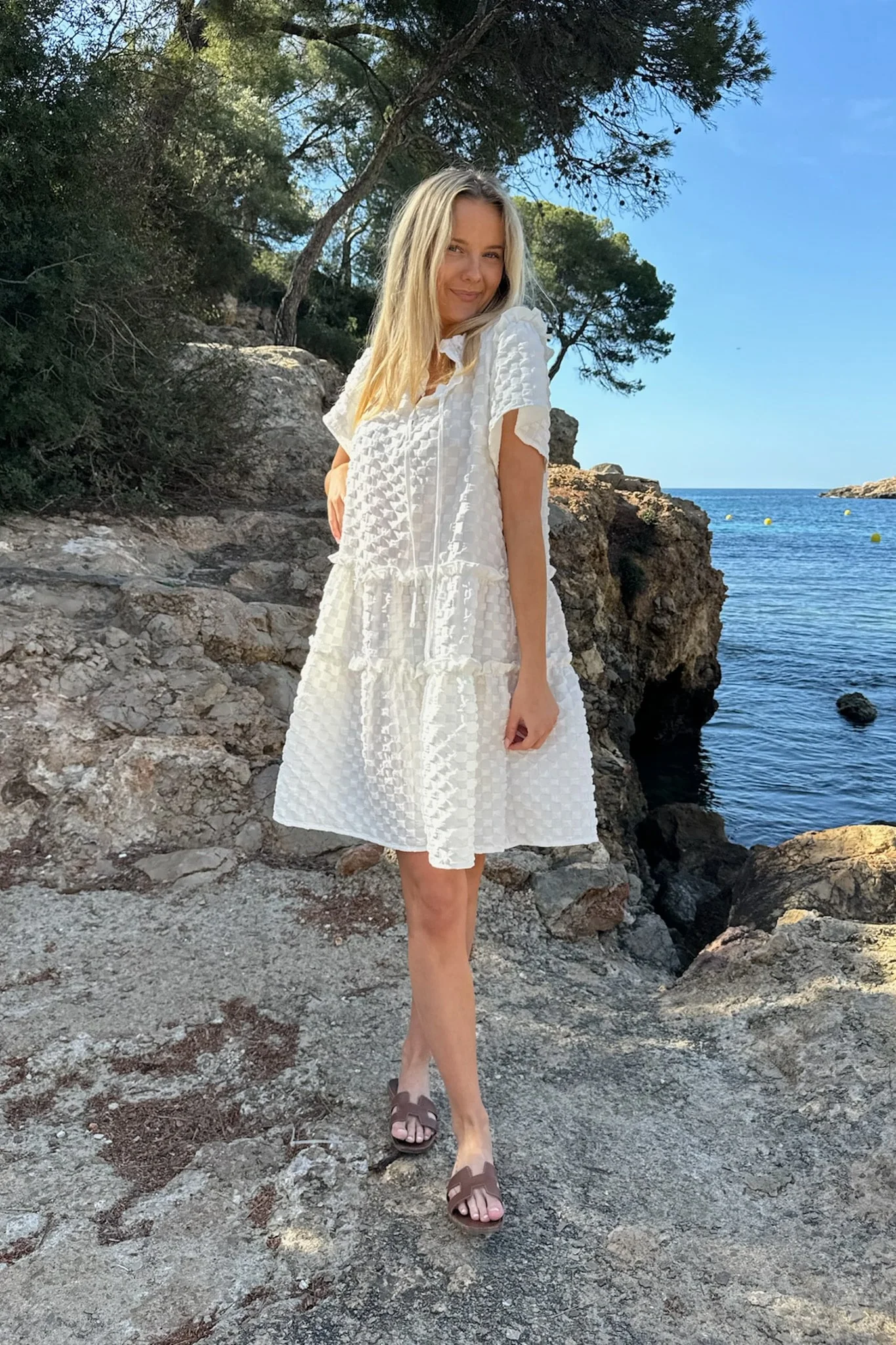 FridaIC Dress - White Bubble - Image 4