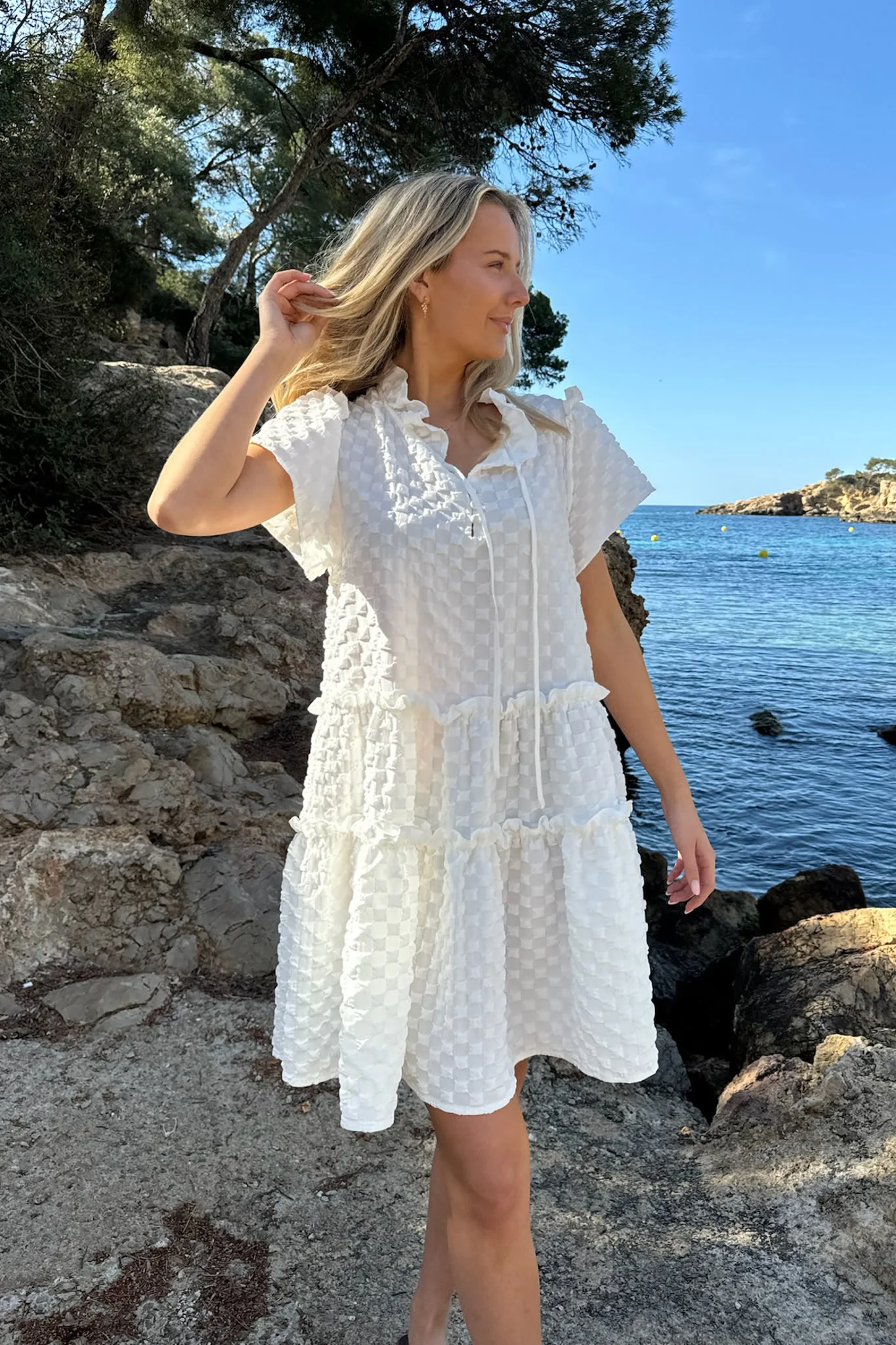 FridaIC Dress - White Bubble - Image 5
