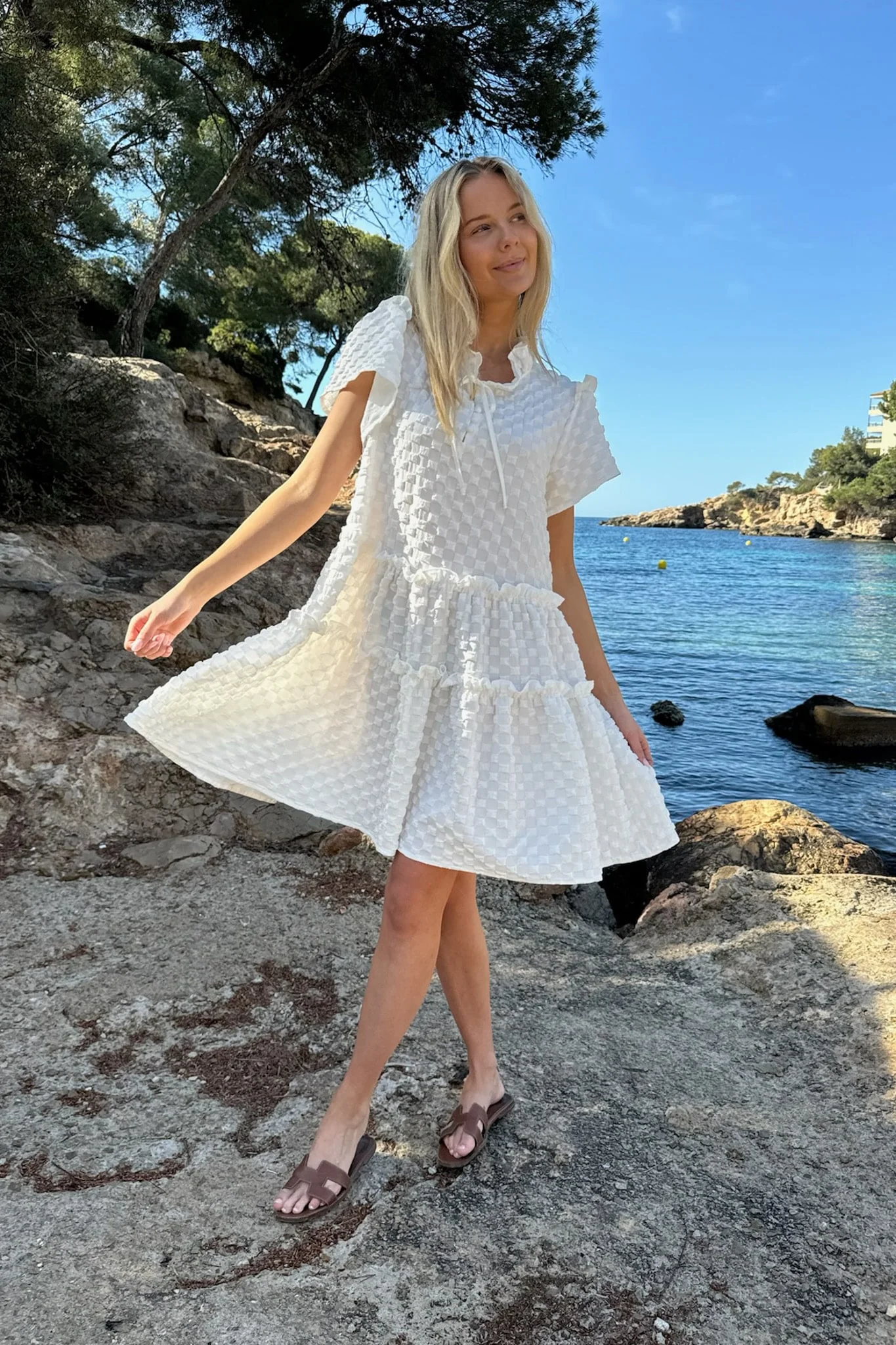 FridaIC Dress - White Bubble - Image 6
