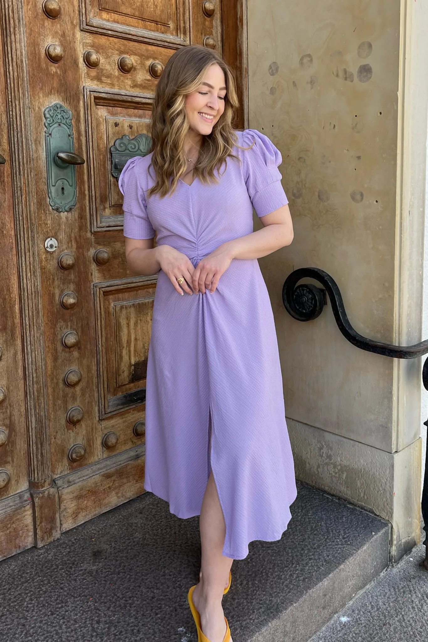 Noella Ginger Midi Dress - Lilac - Image 2