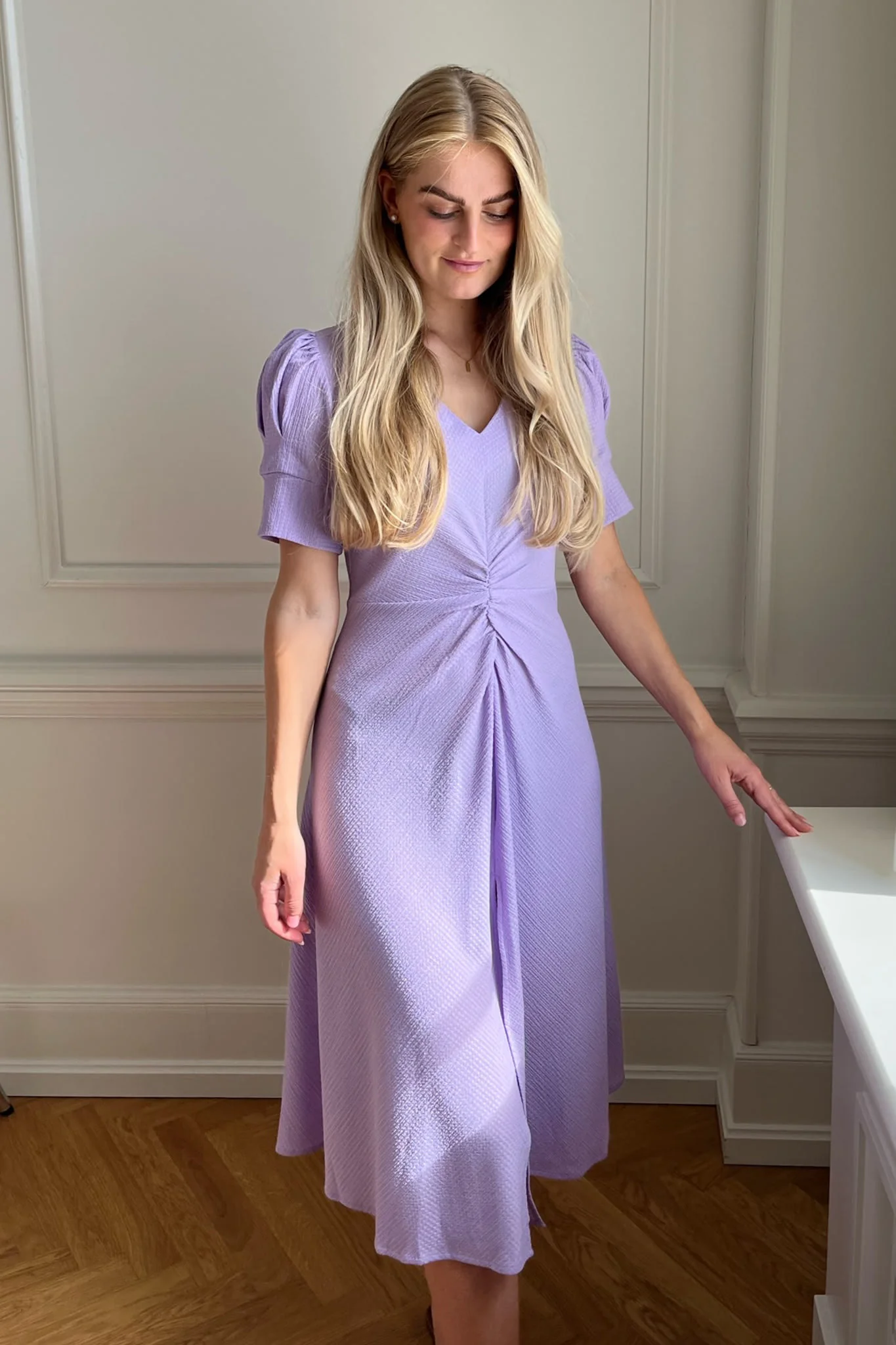 Noella Ginger Midi Dress - Lilac - Image 5