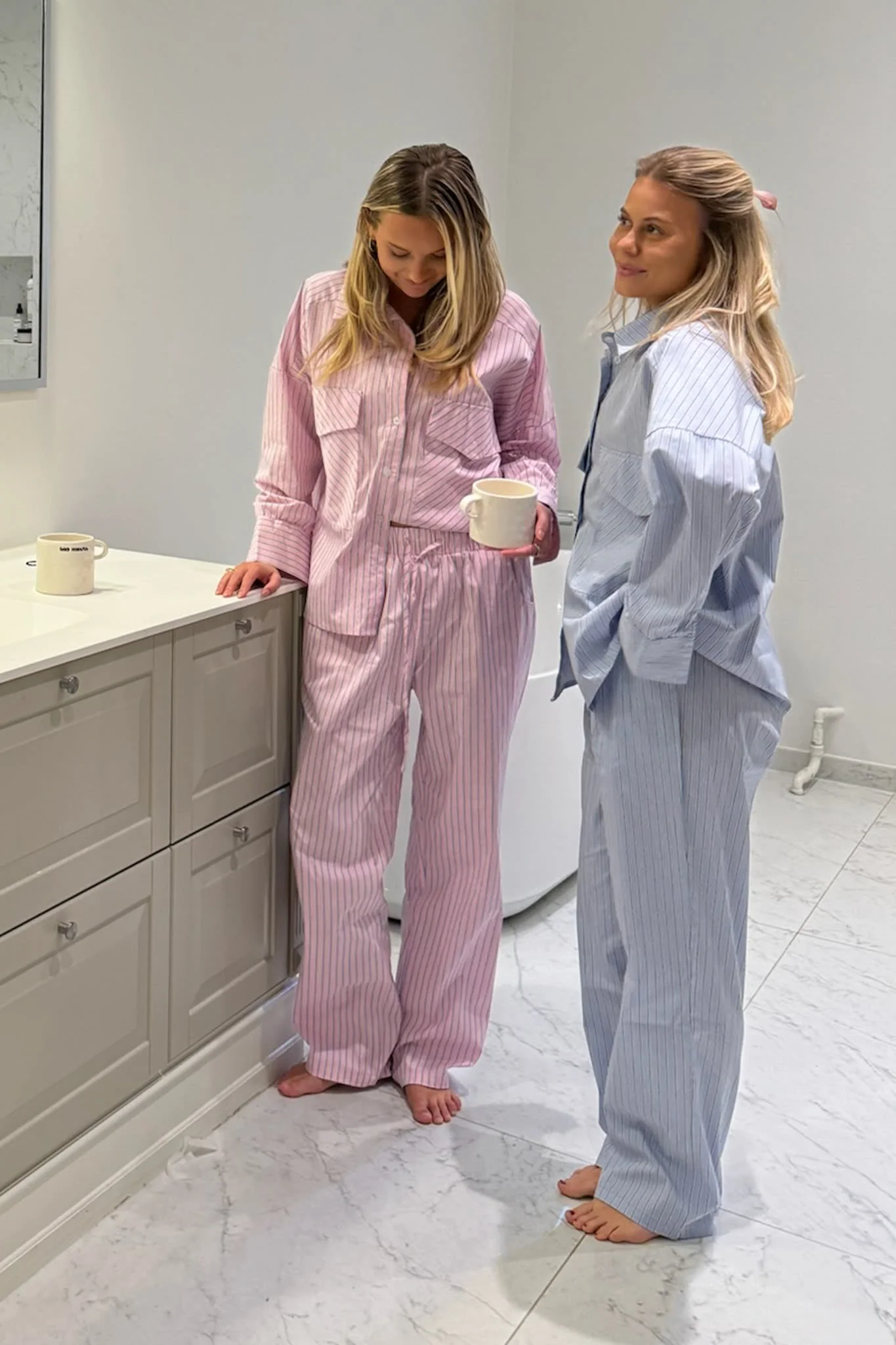 HannahIC Pants - Light Pink White Stripe - Image 7
