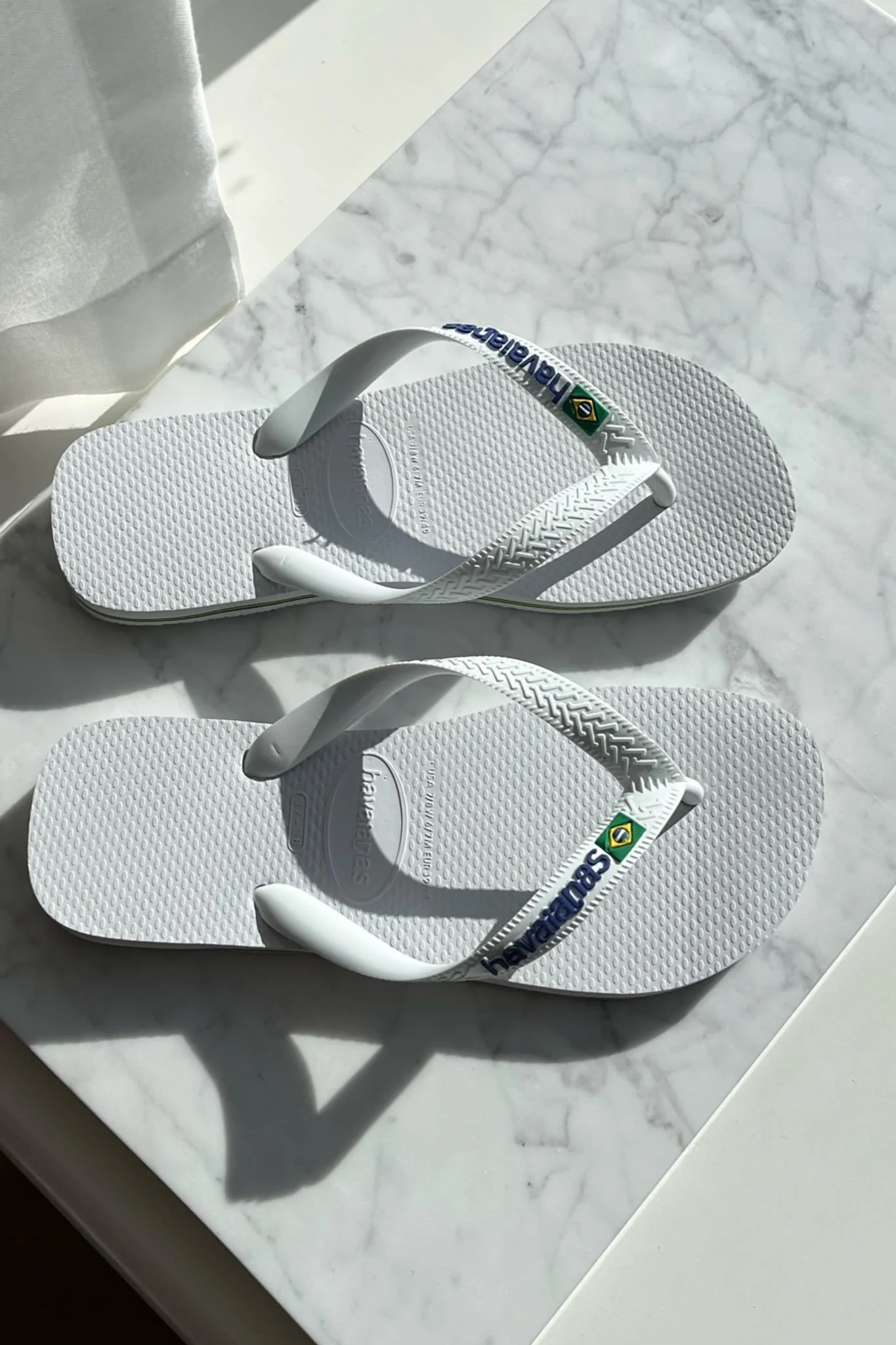 Havaianas Brasil Logo Flip Flop - White - Image 3