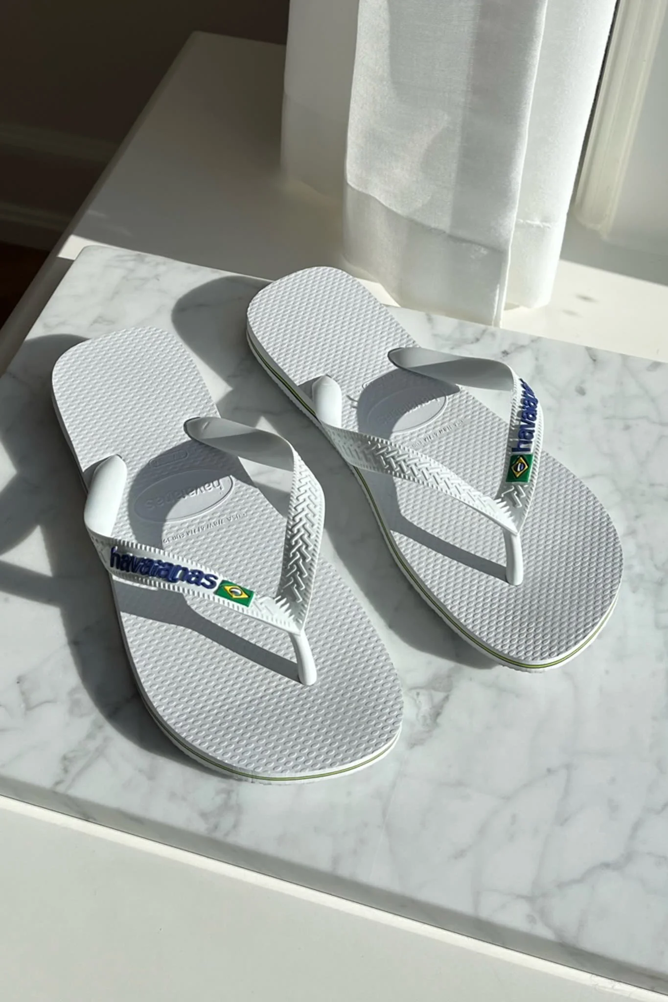 Havaianas Brasil Logo Flip Flop - White - Image 5