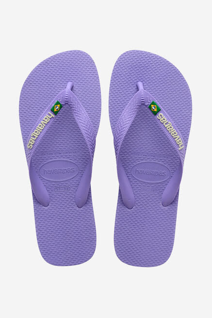 Havaianas Brasil Logo Flip Flop - Purple Paisley - Image 3