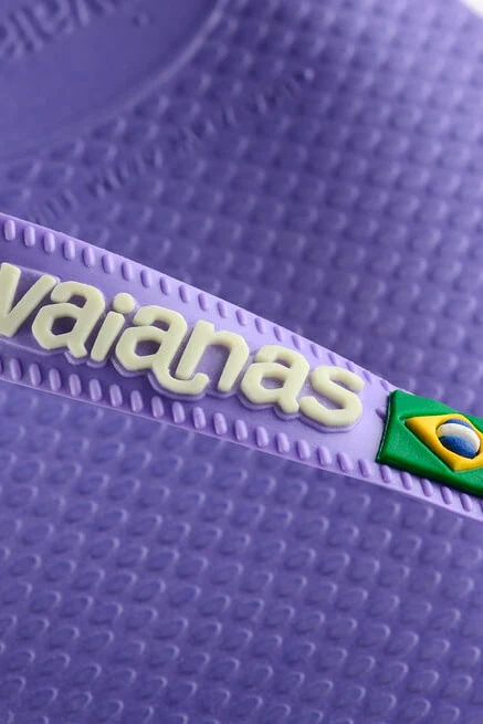 Havaianas Brasil Logo Flip Flop - Purple Paisley - Image 4