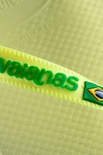 Havaianas Brasil Logo Flip Flop - Lime - Image 4