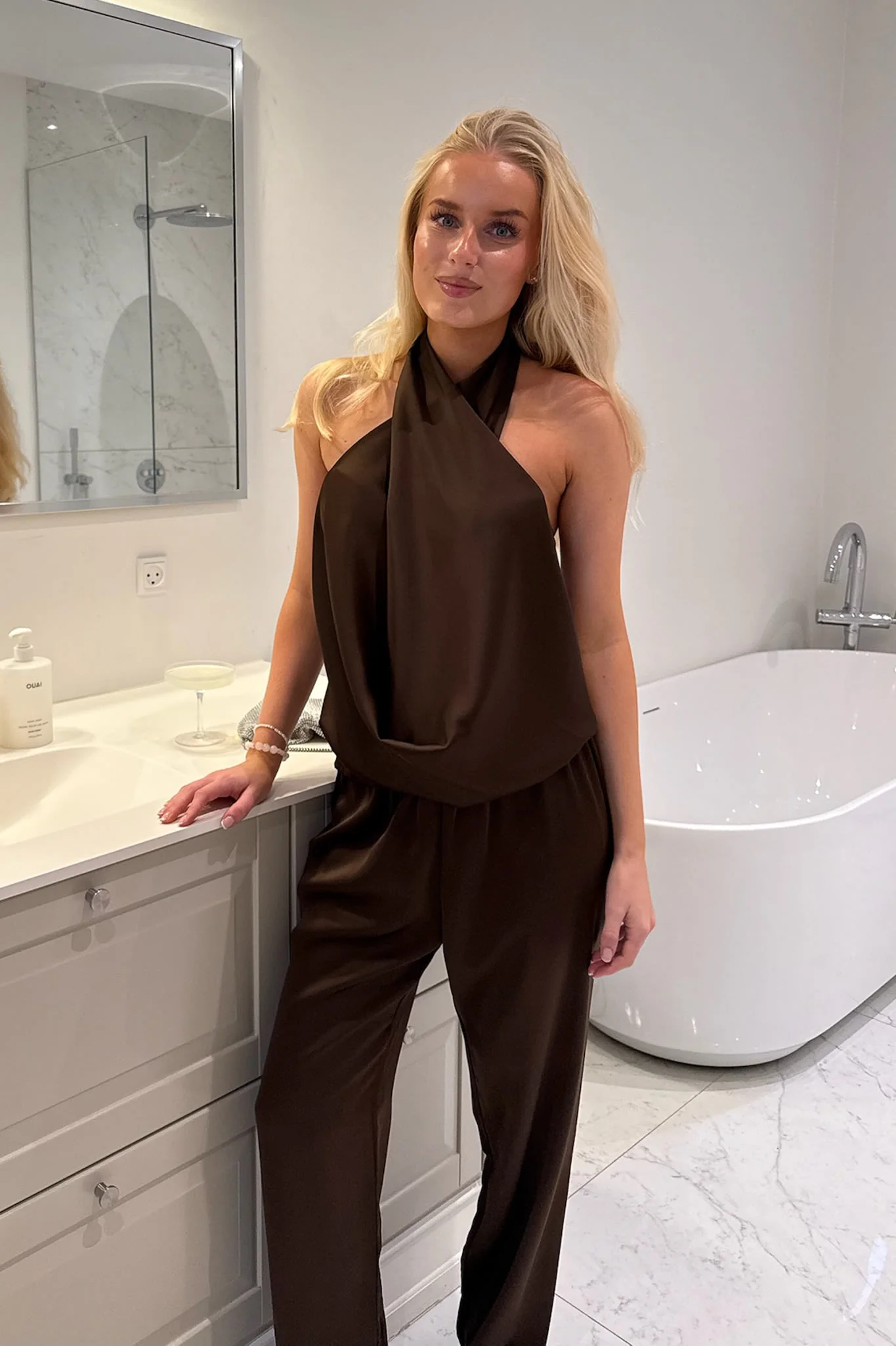 HollyIC Wrap Top - Dark Brown - Image 7