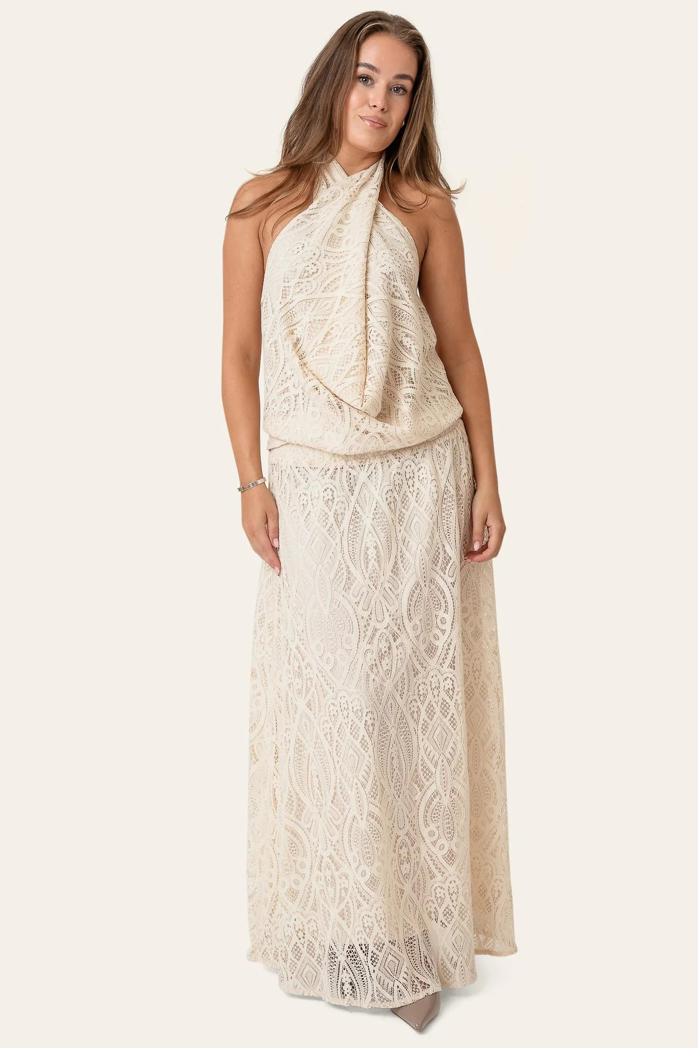 HollyIC Wrap Top - Off White Lace - Image 4