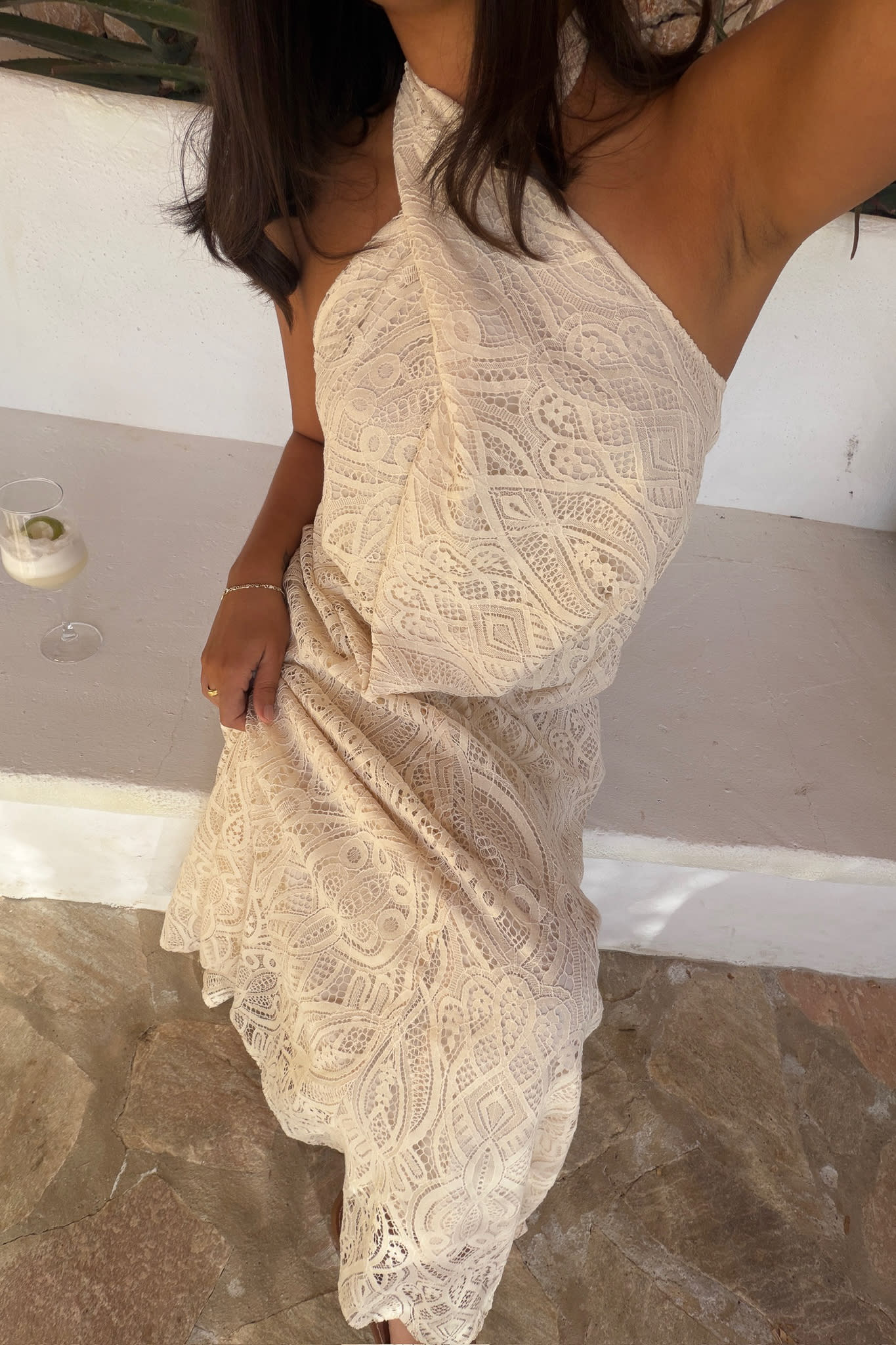 HollyIC Wrap Top - Off White Lace - Image 6