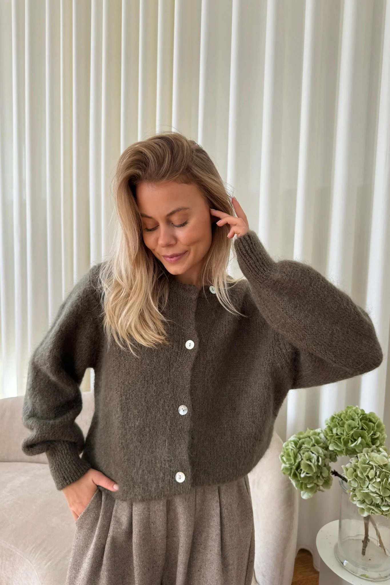 IdaIC Cardigan - Army Green - Image 7