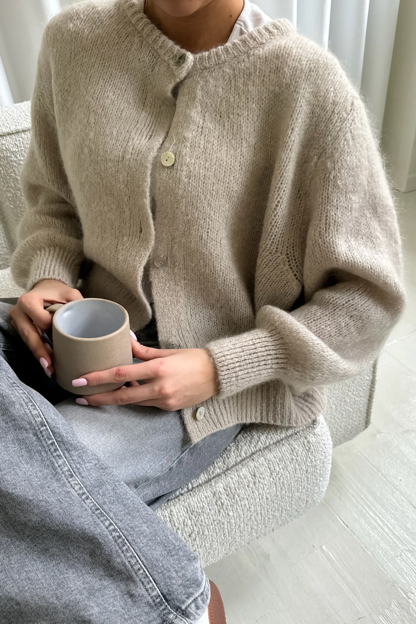 IdaIC Cardigan - Beige - Image 12