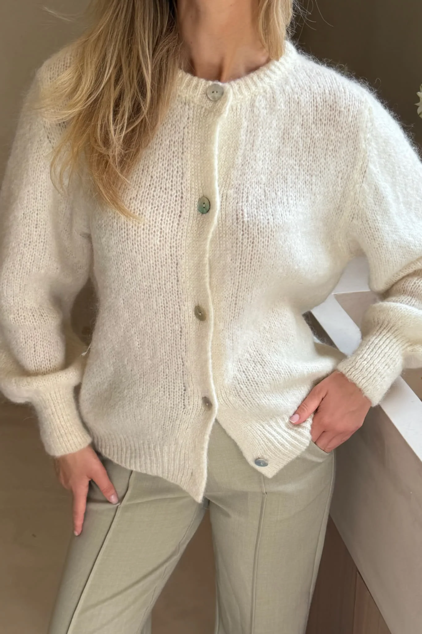 IdaIC Cardigan - White - Image 6