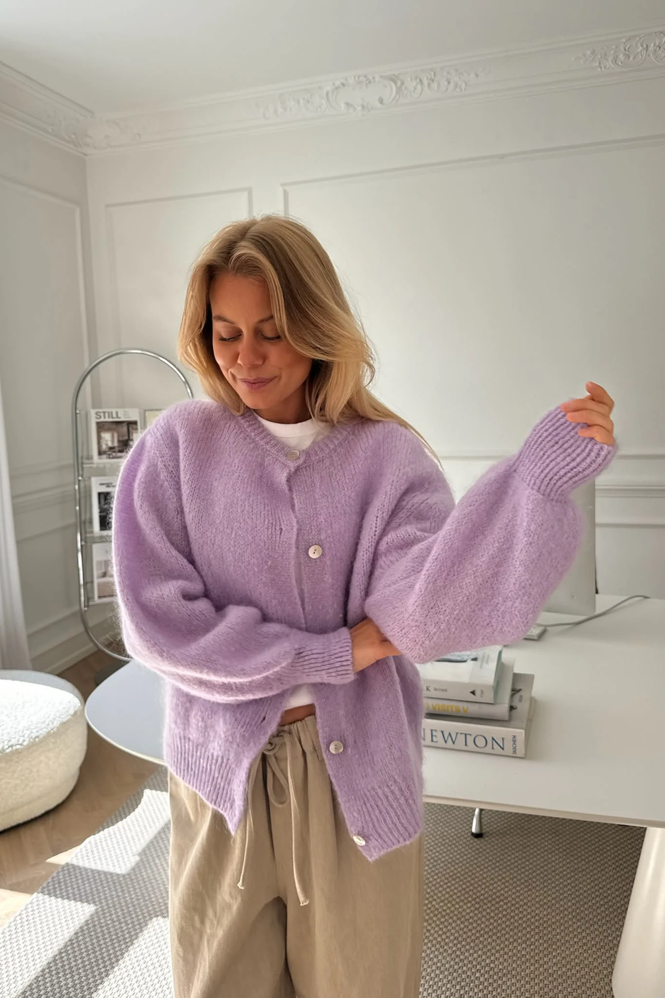 IdaIC Cardigan - Light Purple - Image 6