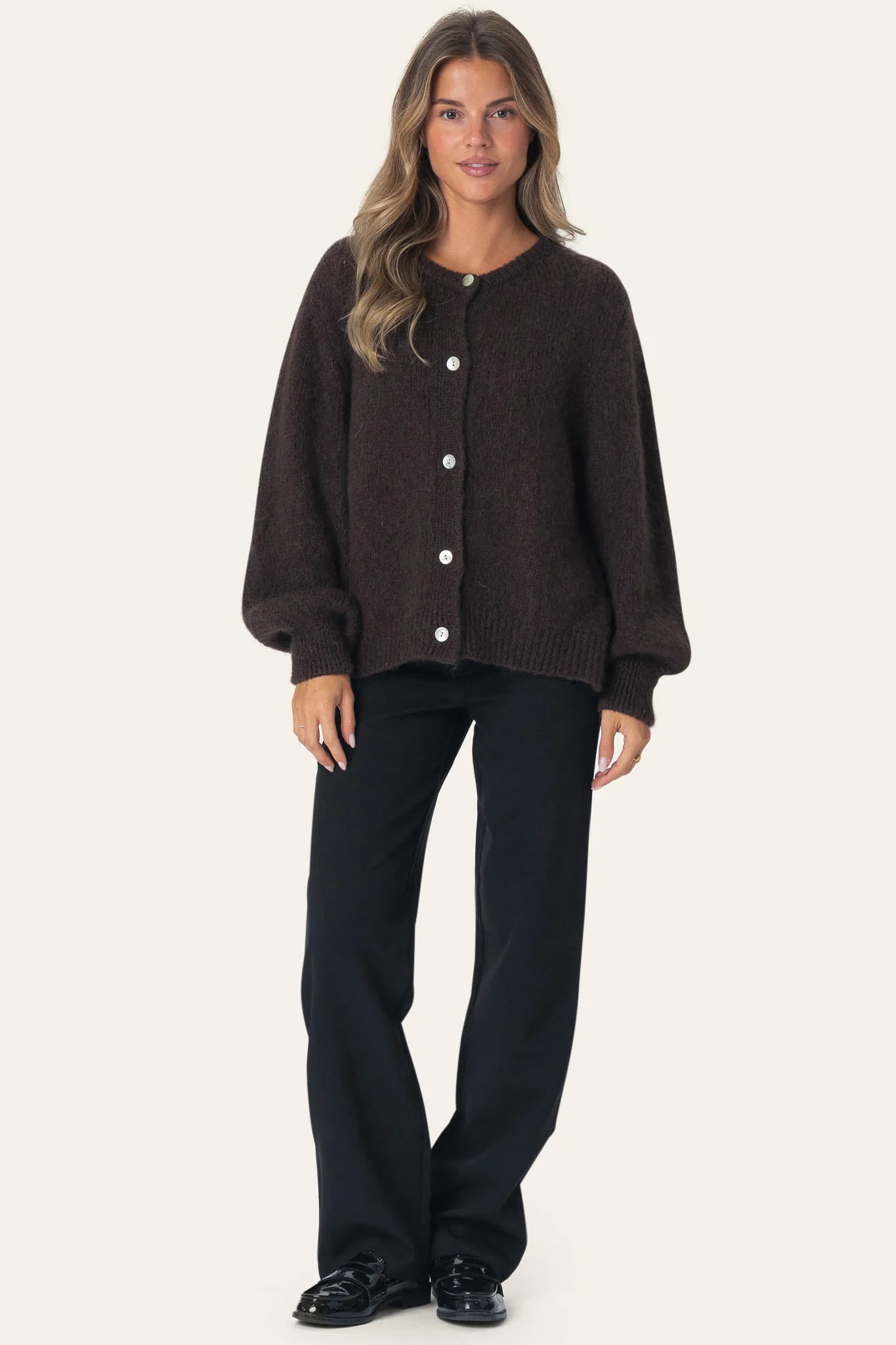 IdaIC Cardigan - Dark Brown - Image 4