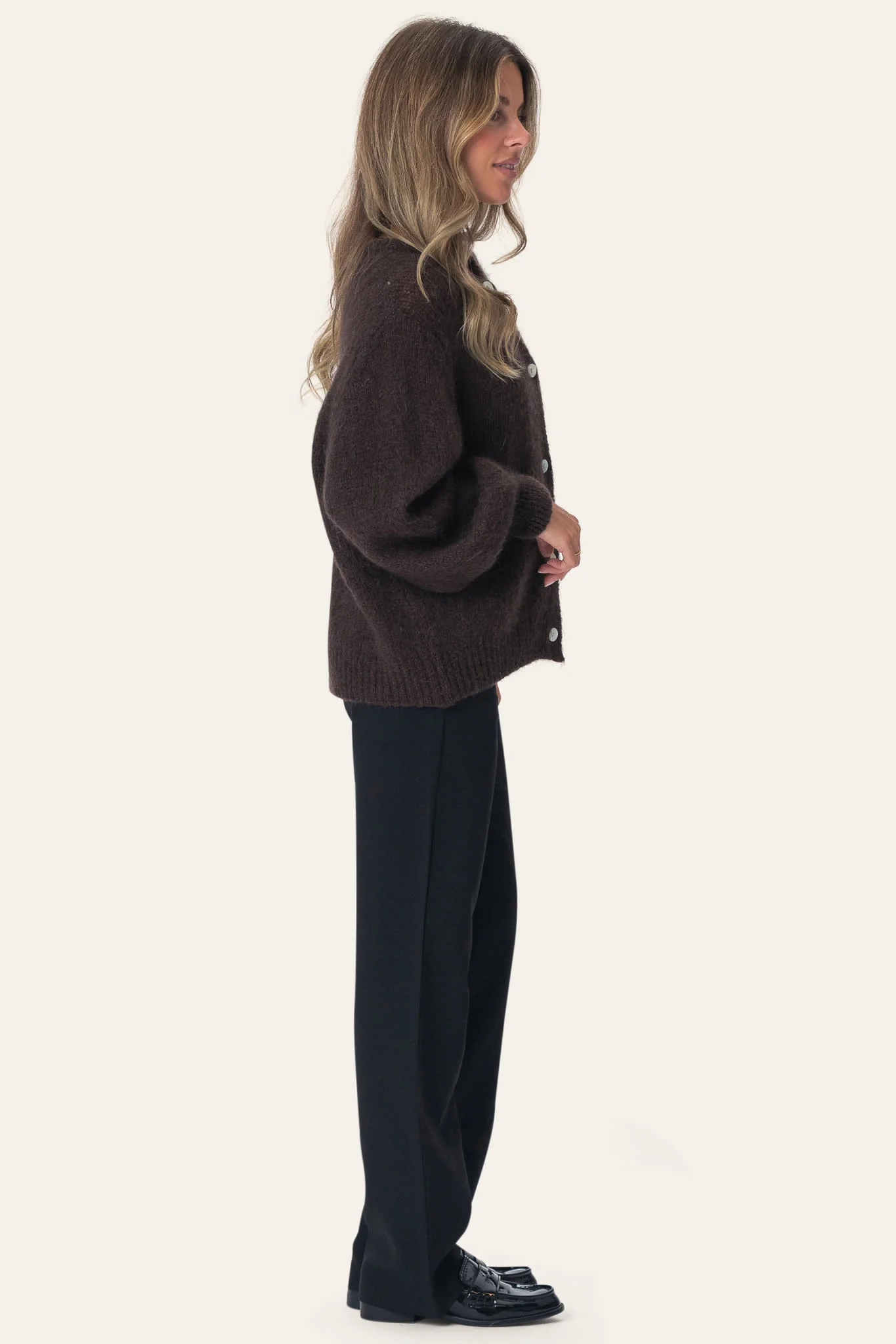 IdaIC Cardigan - Dark Brown - Image 5