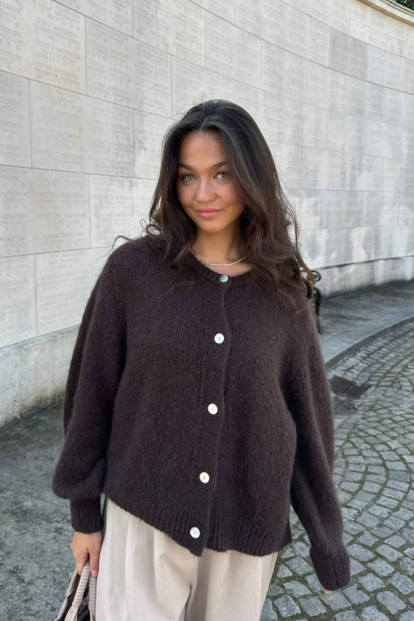 IdaIC Cardigan - Dark Brown - Image 6