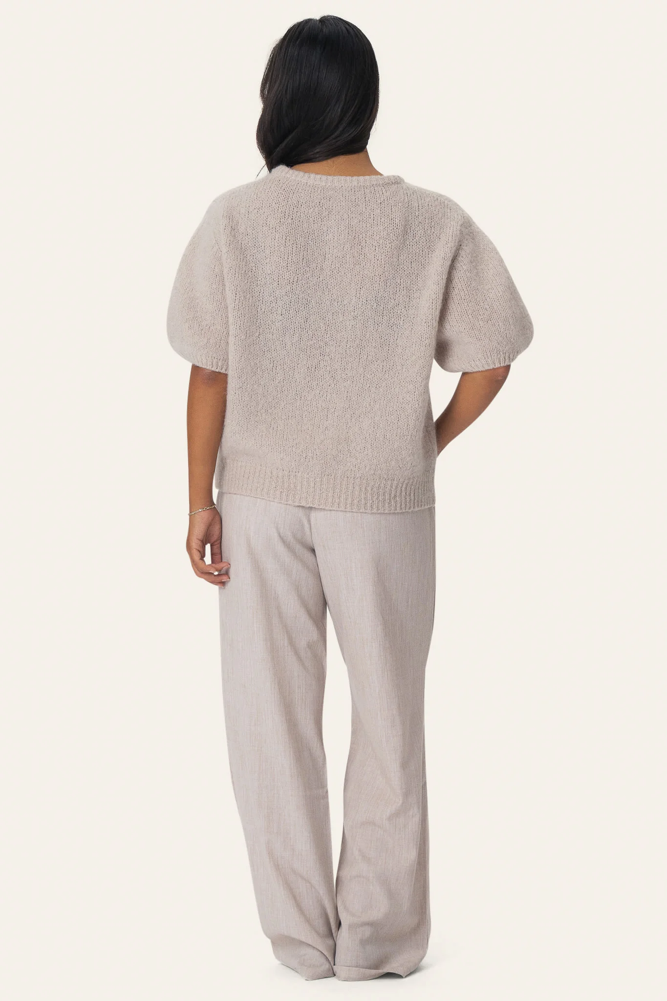 IdaIC SS Cardigan - Beige - Image 4