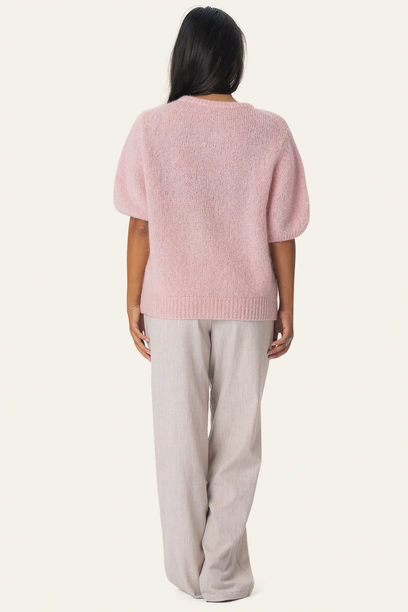 IdaIC SS Cardigan - Light Pink - Image 3