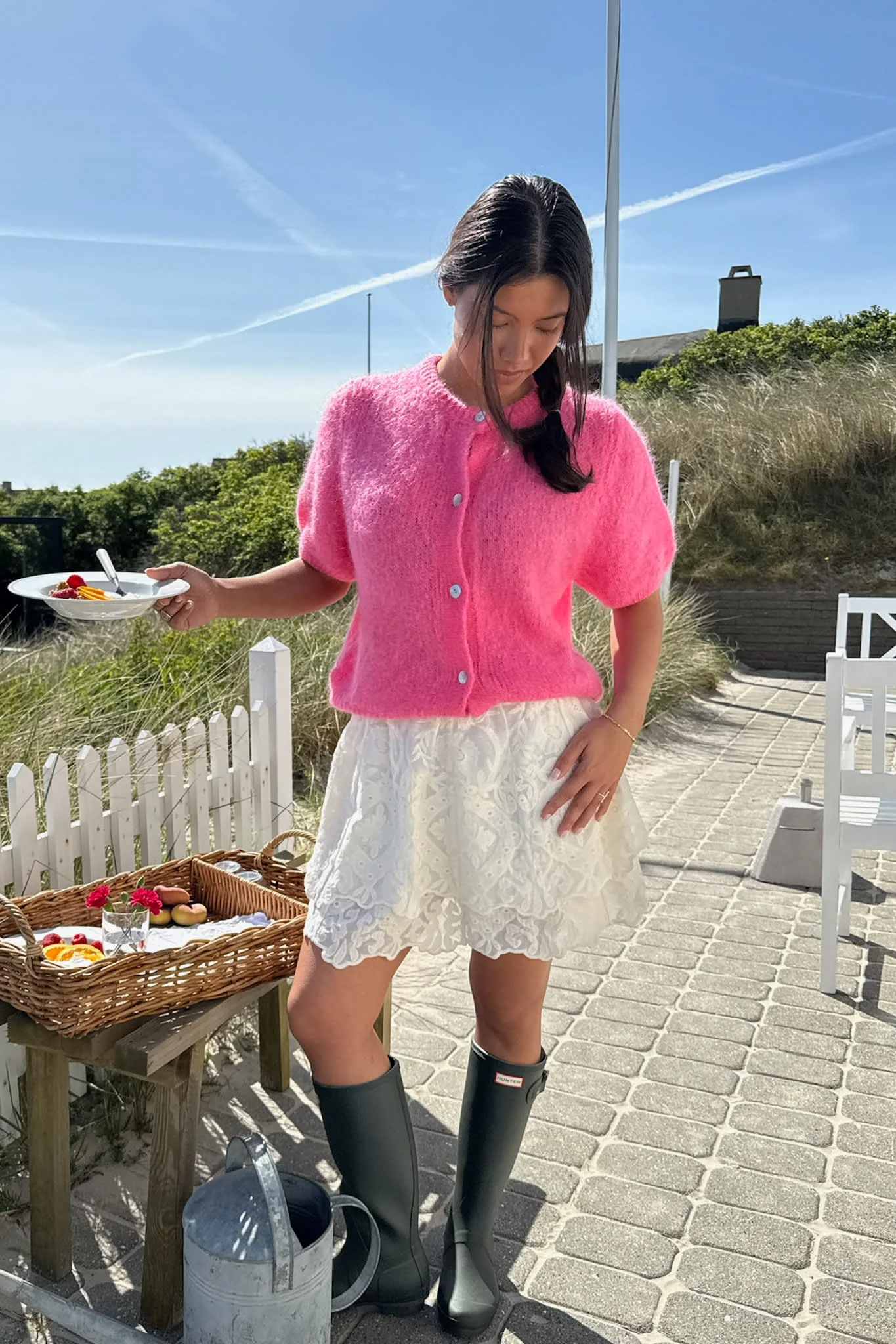 IdaIC SS Cardigan - Pink - Image 2