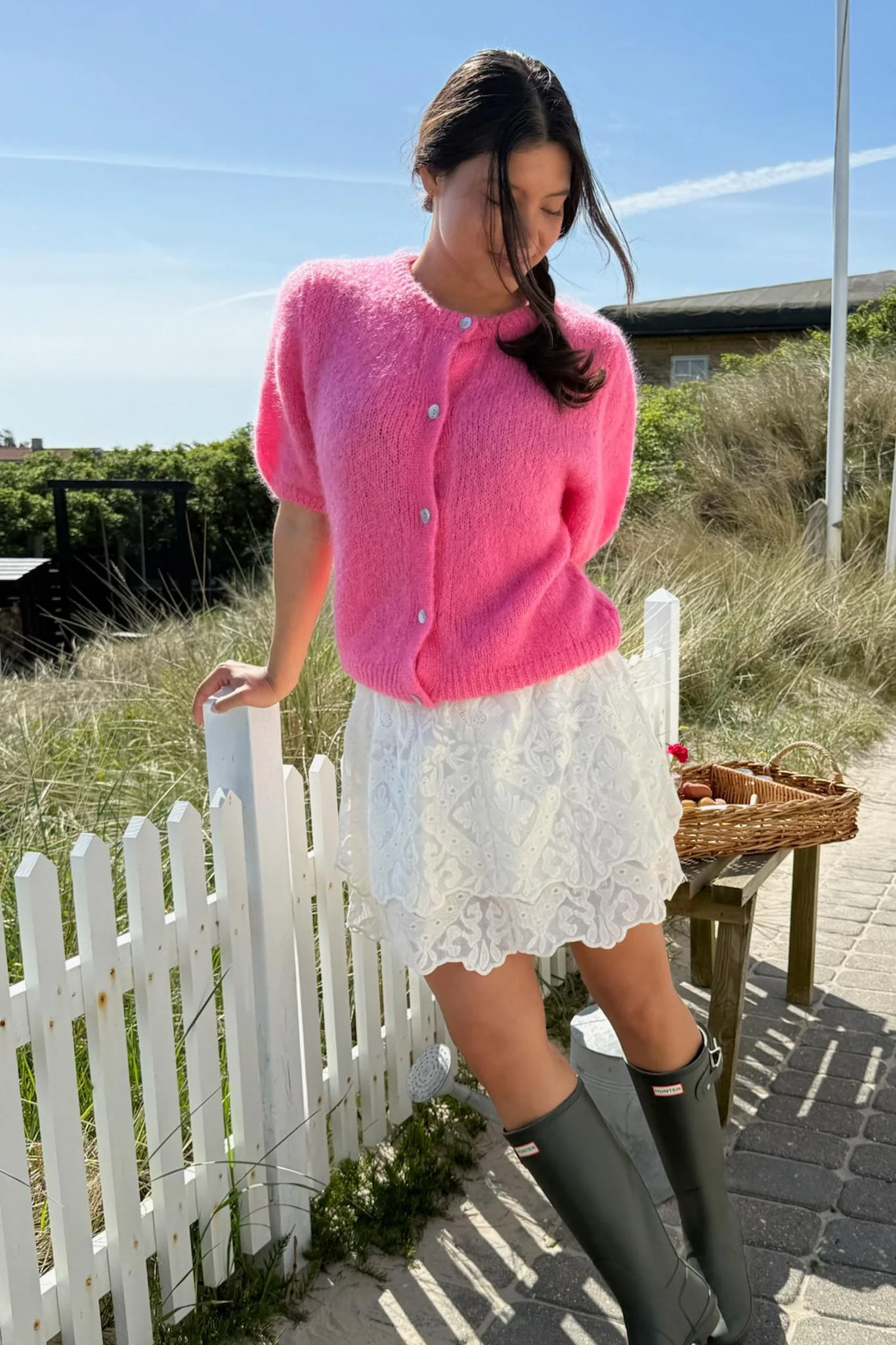 IdaIC SS Cardigan - Pink - Image 4