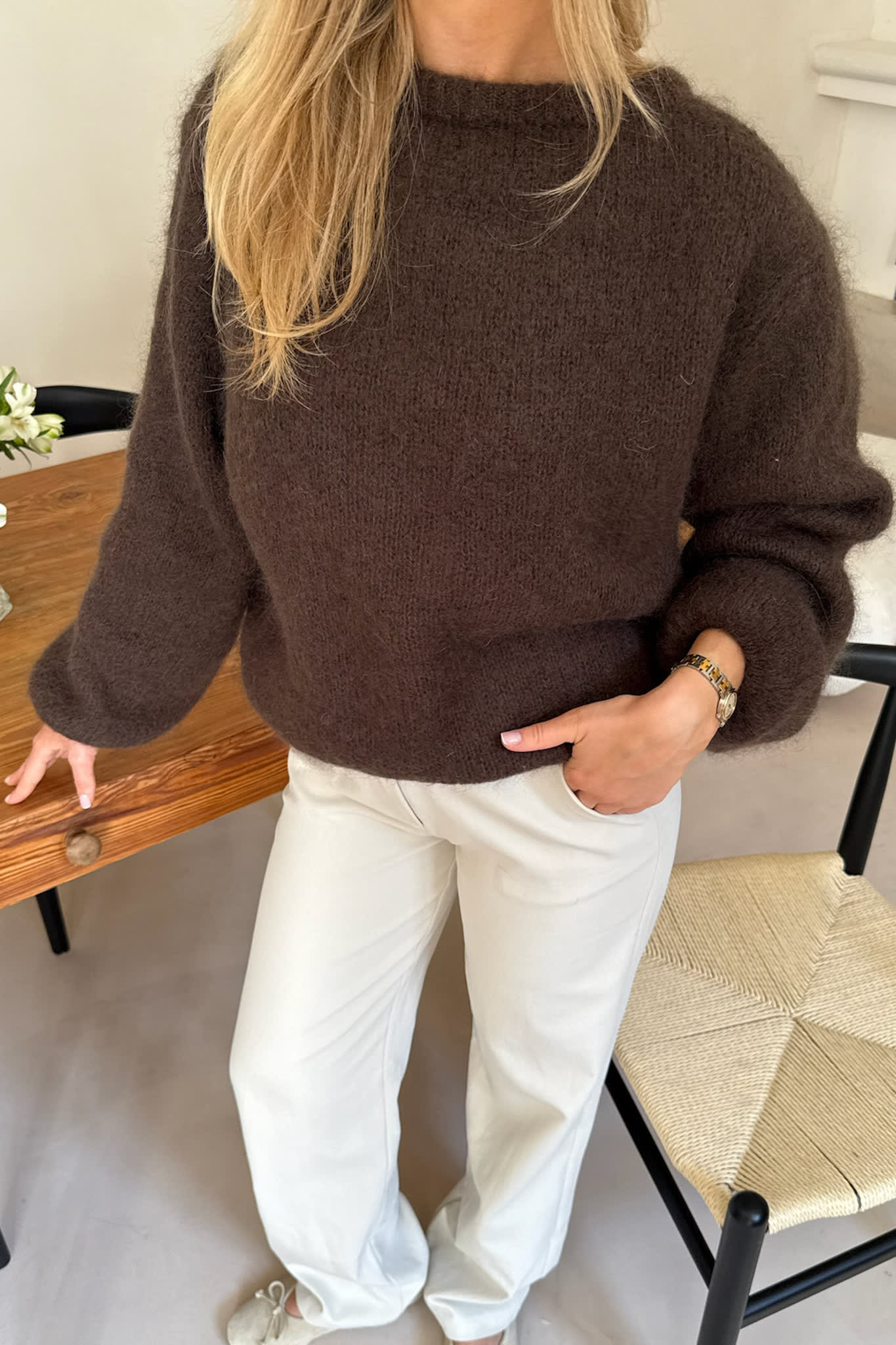 IdaIC Pullover - Dark Brown - Image 11